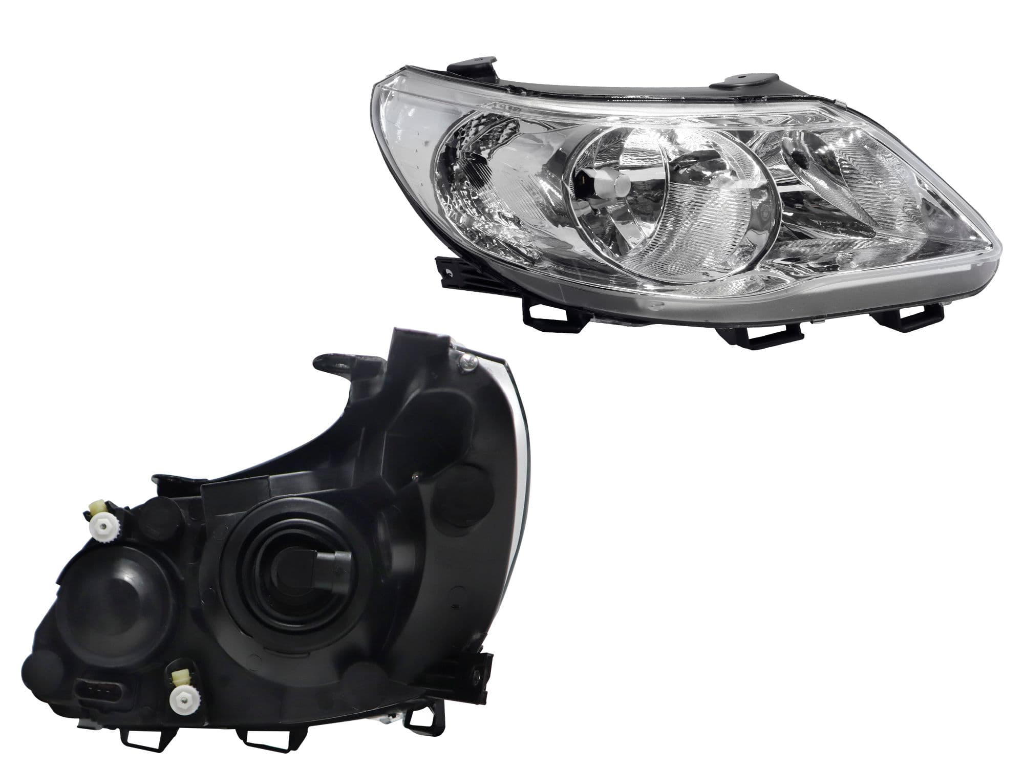Faro Derecho Volkswagen GOL 4 Puertas 2008-2012 Fondo Cromado