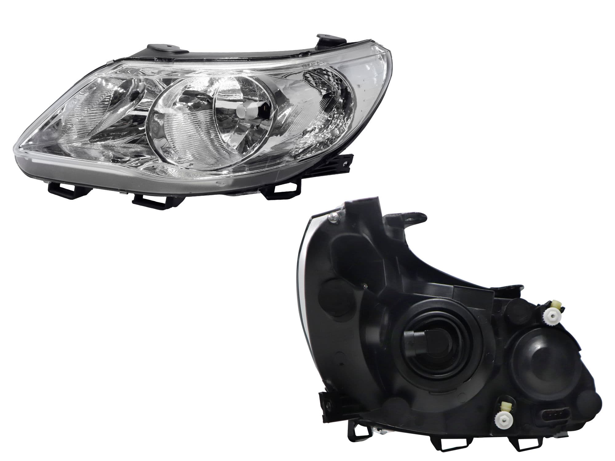 Faro Izquierdo Volkswagen GOL 4 Puertas 2008-2012 Fondo Cromado