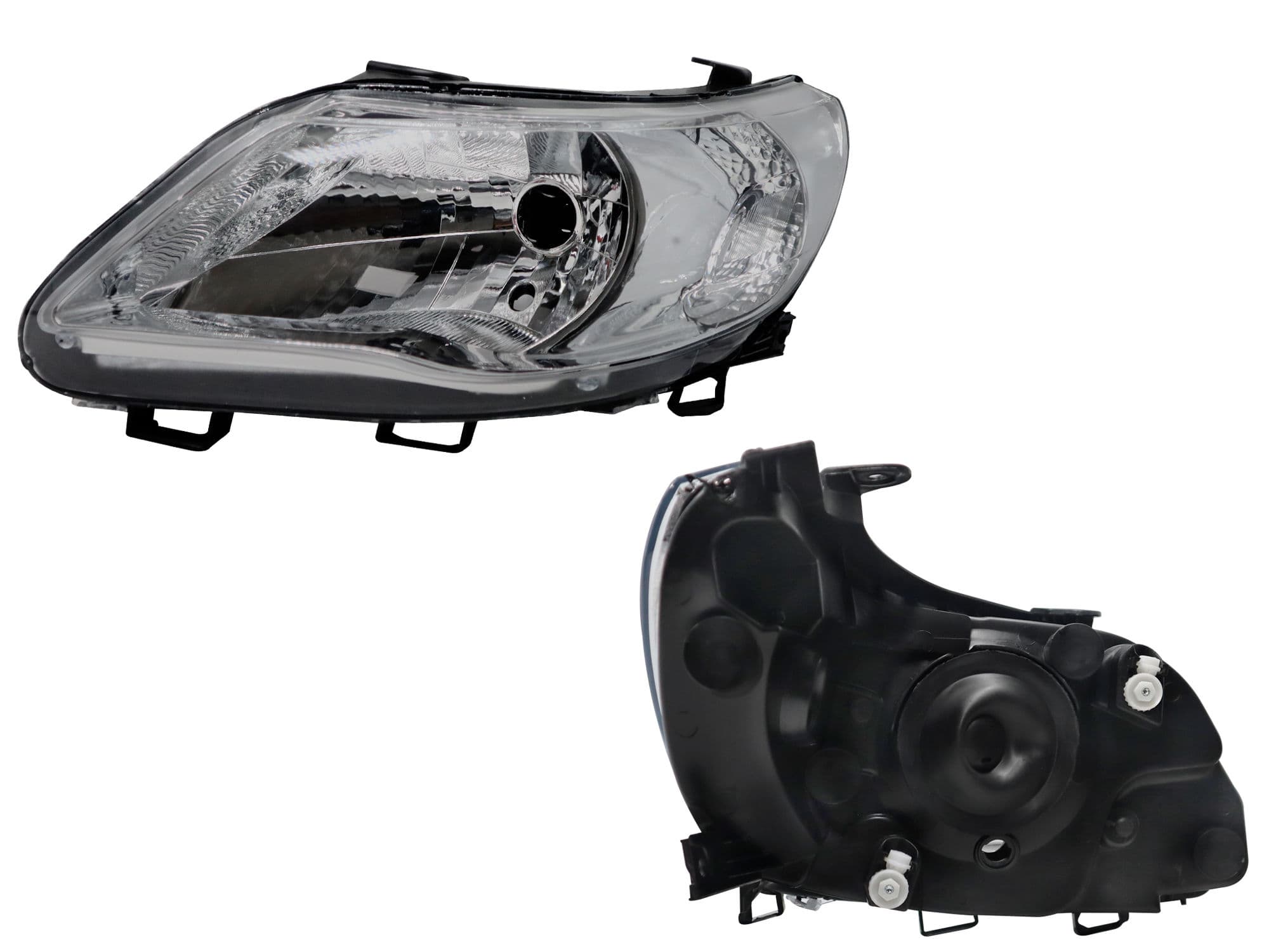 Faro Izquierdo Volkswagen GOL 4 Puertas 2008-2012 Fondo Cromado