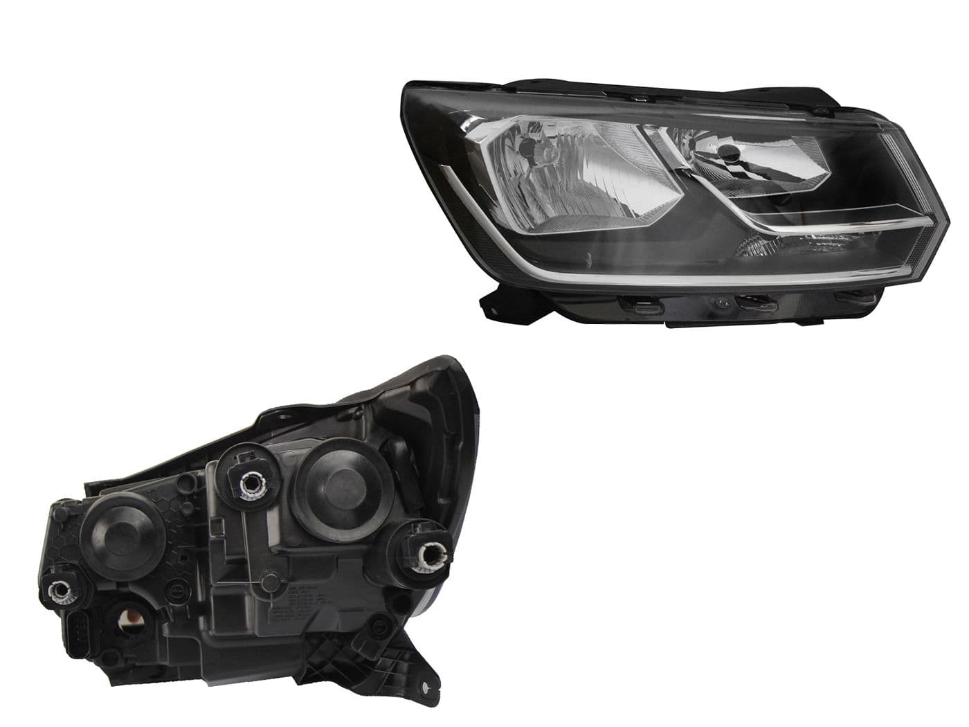 Faro Derecho Volkswagen SAVEIRO PEPPER 2017-2023 Fondo Cromado