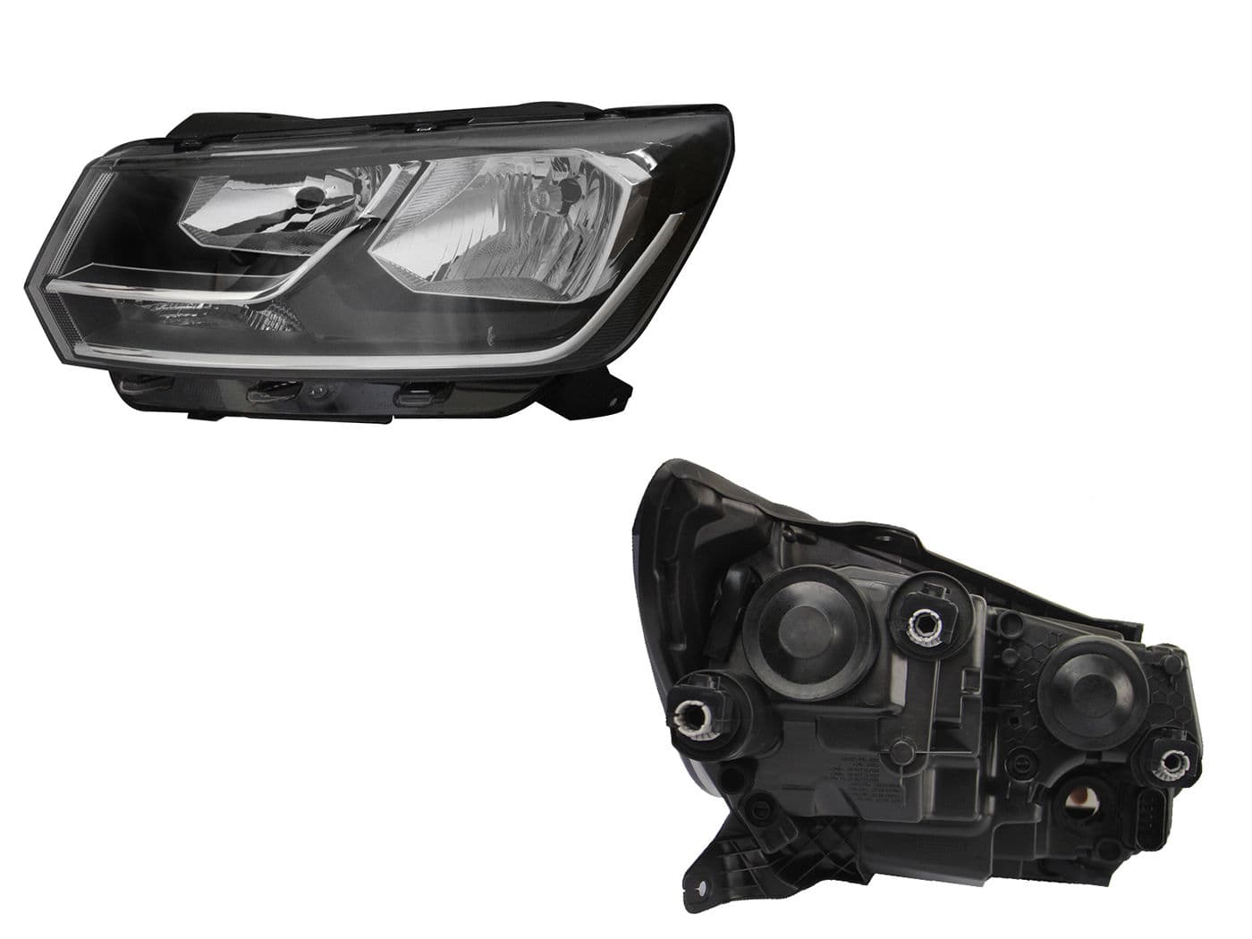 Faro Izquierdo Volkswagen SAVEIRO PEPPER 2017-2023 Fondo Cromado