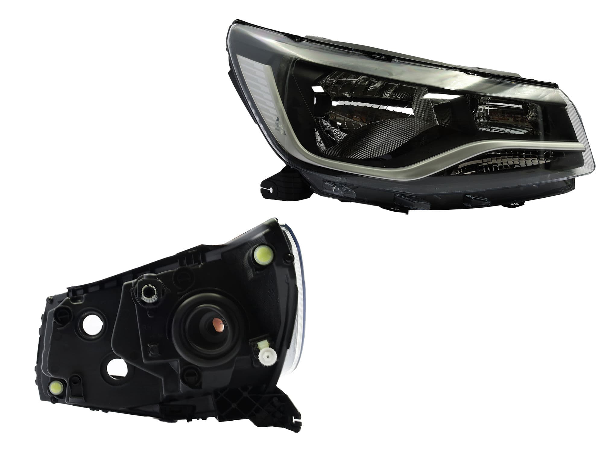 Faro Derecho Volkswagen SAVEIRO EXTREME 2024-2026 Fondo Cromado