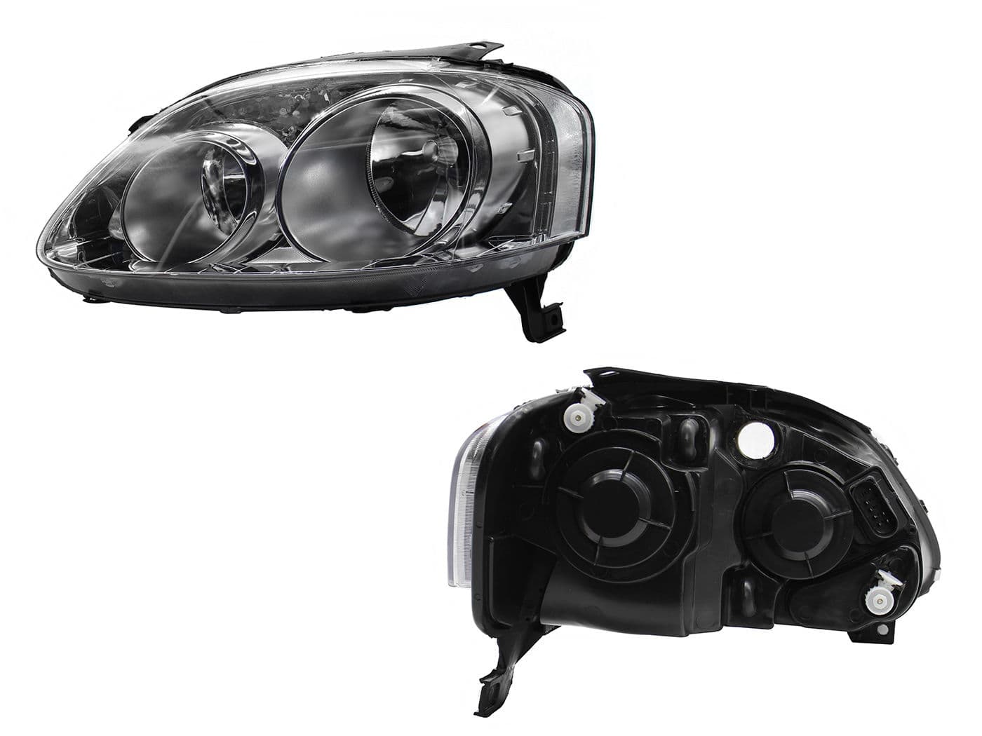 Faro Izquierdo Volkswagen CROSSFOX 2007-2009 Fondo Cromado