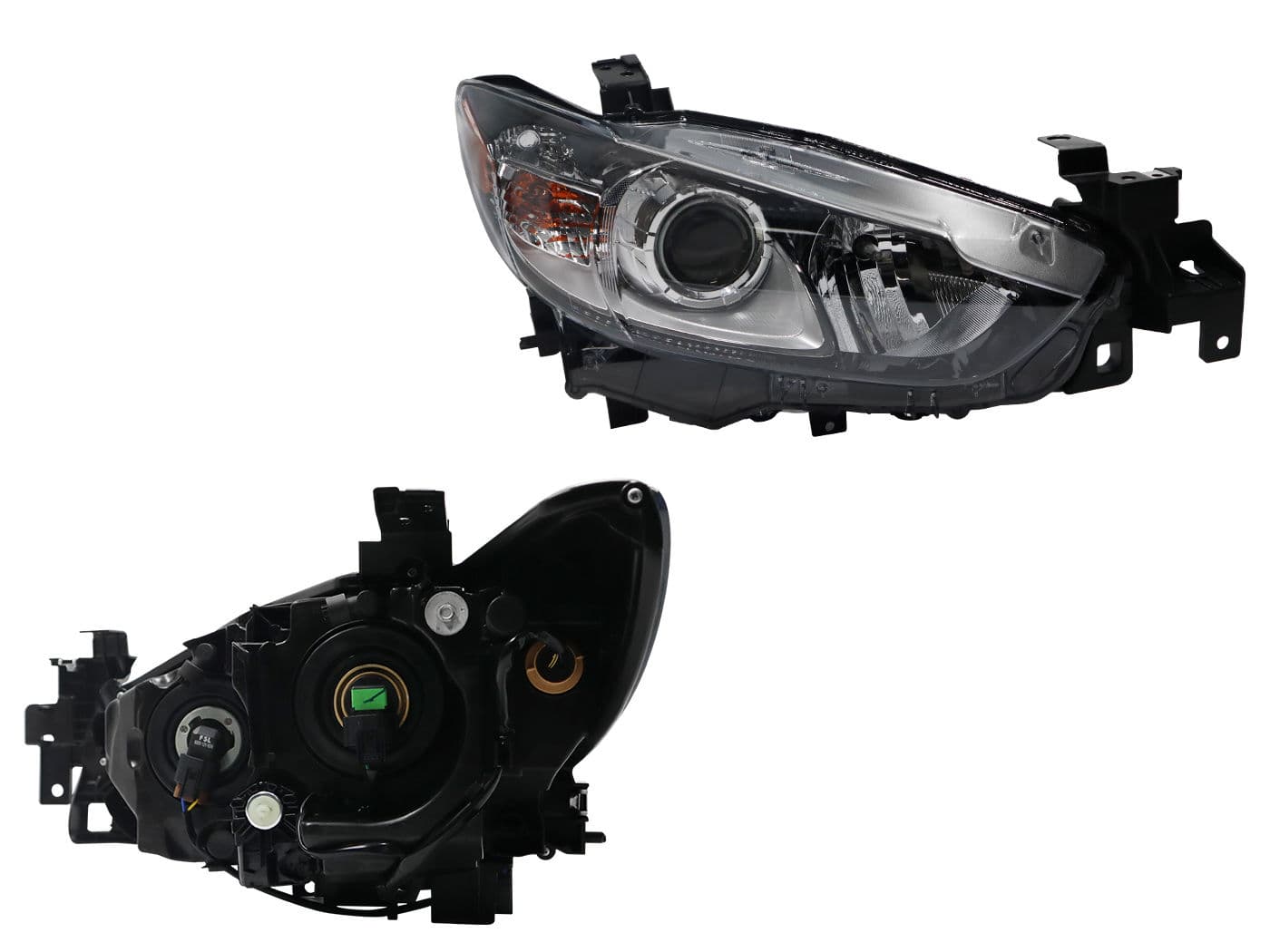 Faro Derecho Mazda MAZDA 6 2014-2018 Con Lupa Con Mica Ámbar