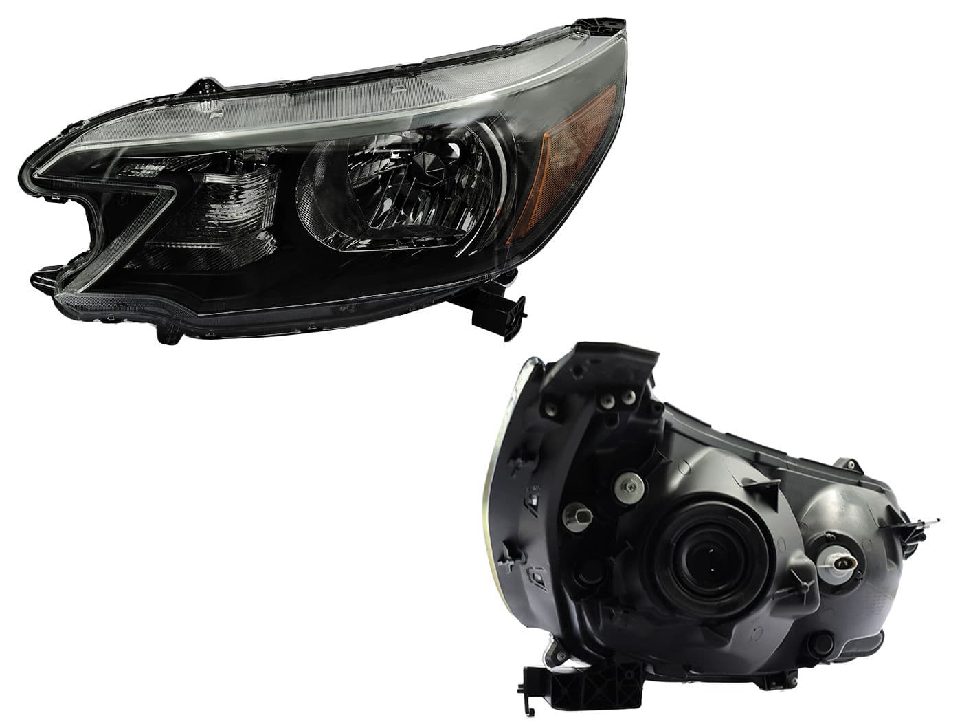 Faro Izquierdo Honda CR-V 2012-2014 Con Mica Ámbar