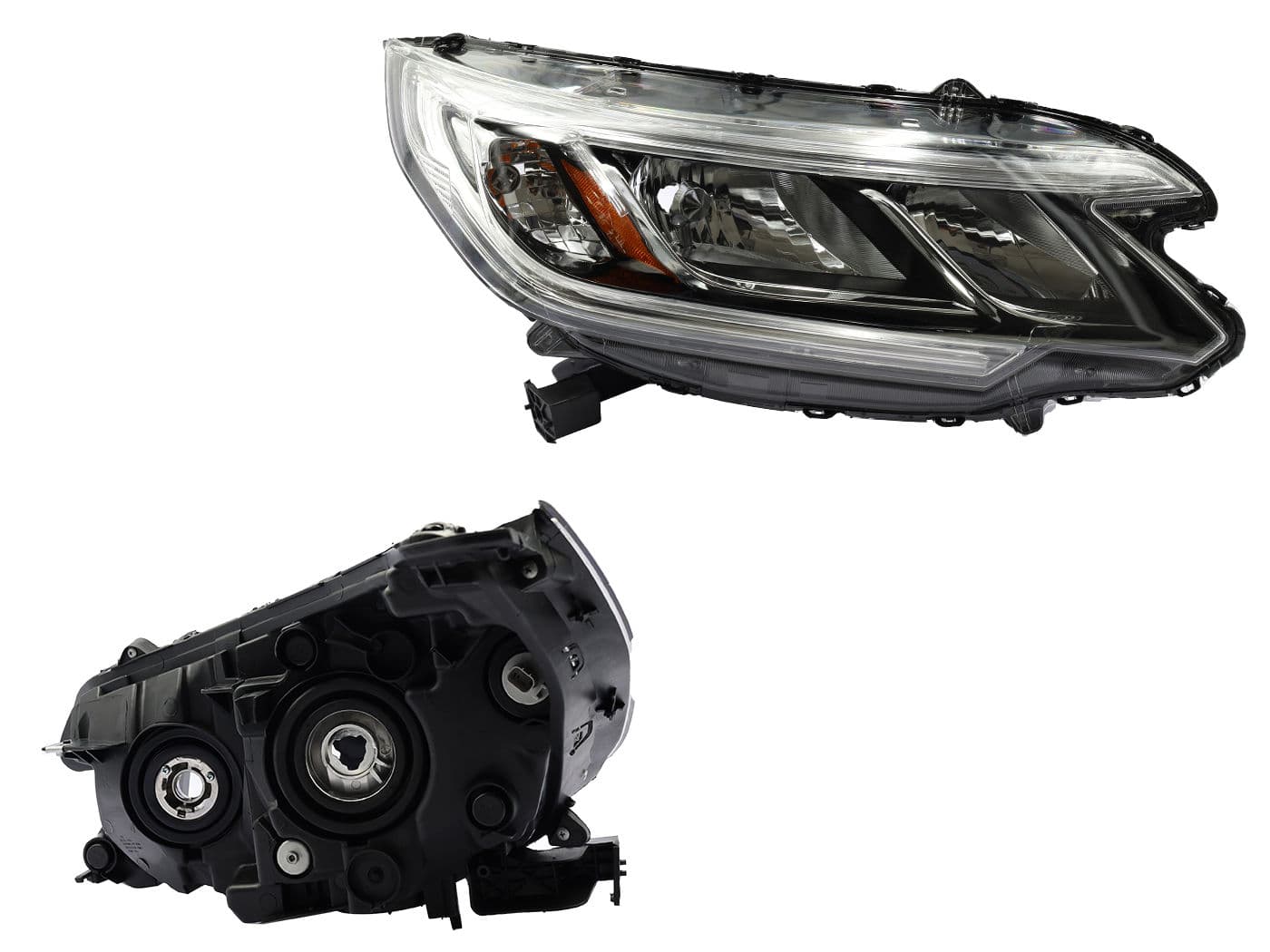 Faro Derecho Honda CR-V 2015-2016 Con Mica Ámbar