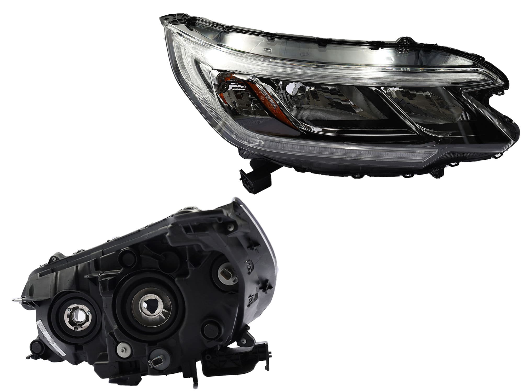 Faro Derecho Honda CR-V 2015-2016 Con Mica Ámbar