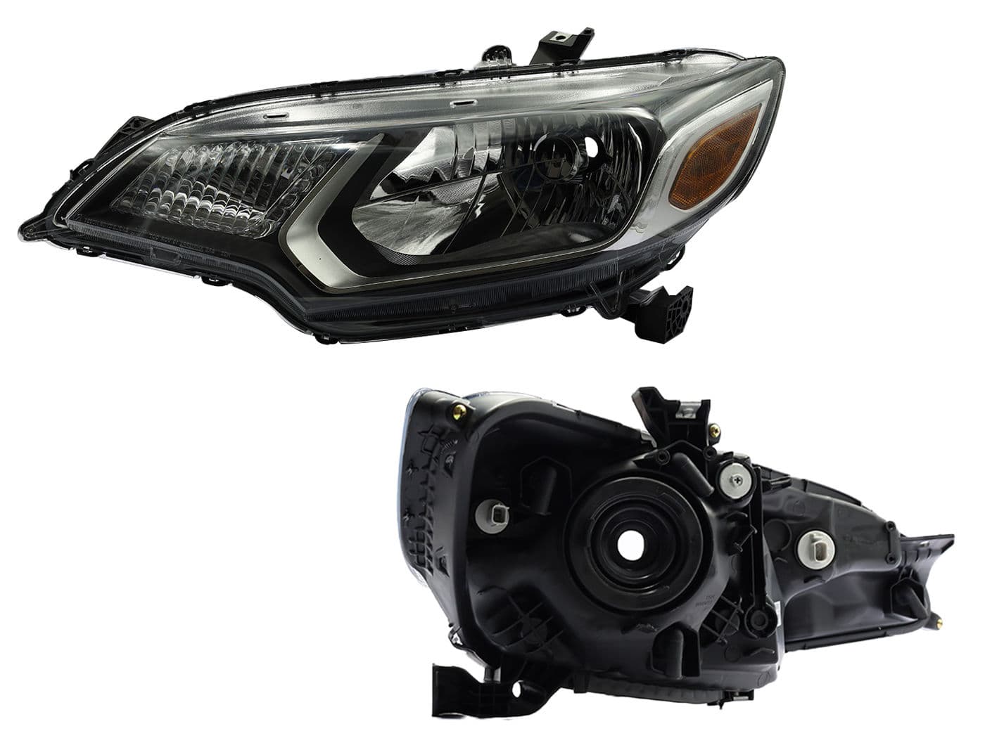 Faro Izquierdo Honda FIT 2015-2017 Con Mica Ámbar