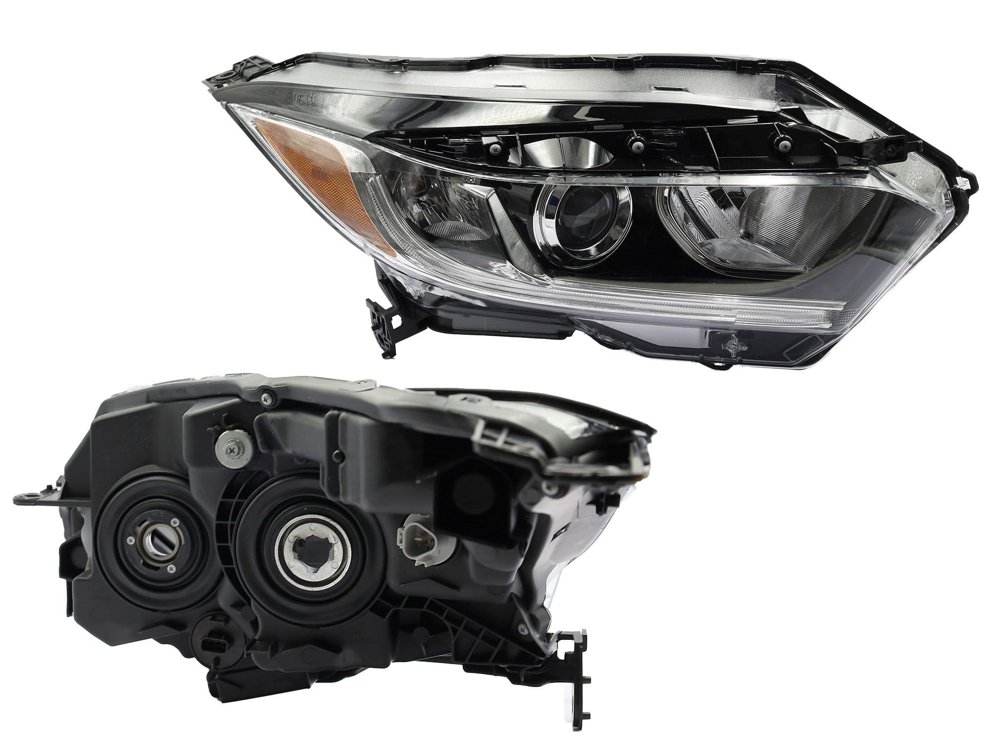 Faro Derecho Honda HR-V 2019-2022 Con Lupa Con Mica Ámbar