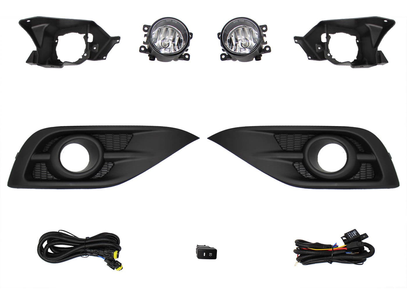 Kit Faro Aux C/Cables C/Rejillas Negras C/Bases C/Focos Honda Cr-V 2012 2014