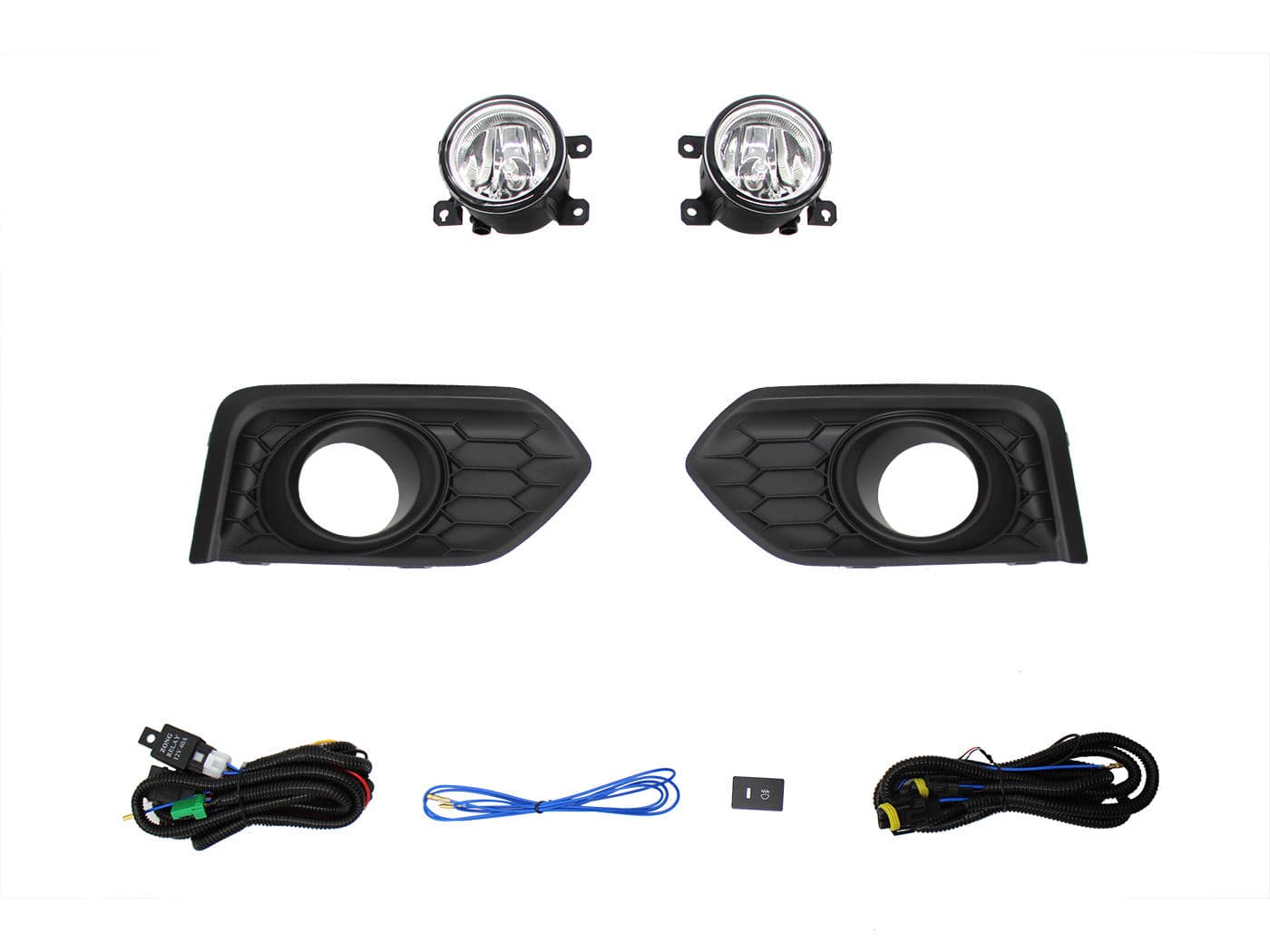 Kit Faro Aux C/Cables C/Rejillas Negras C/Focos Honda City 2018 2020