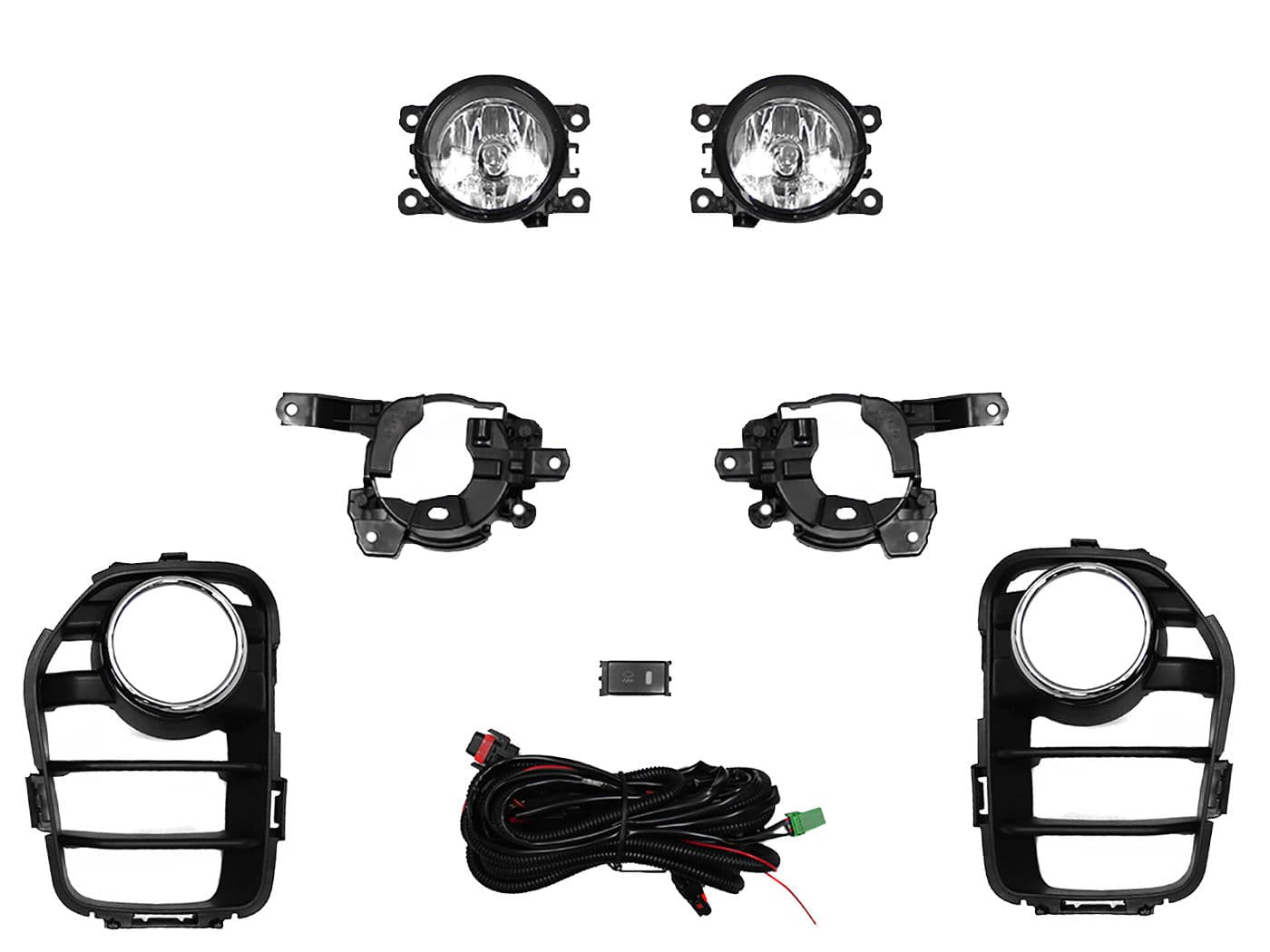 Kit Faro Aux C/Cables C/Rejillas Arillo Cromo C/Focos Nissan Nv-350 2019 2022