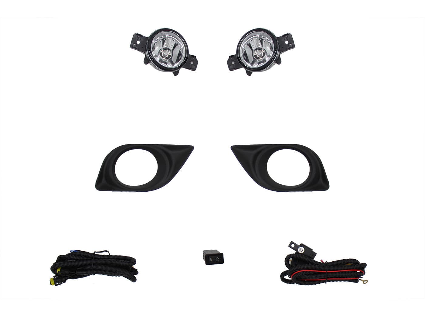 Kit Faro Aux C/Cables C/Rejillas Negras C/Focos Nissan Versa 2012 2014