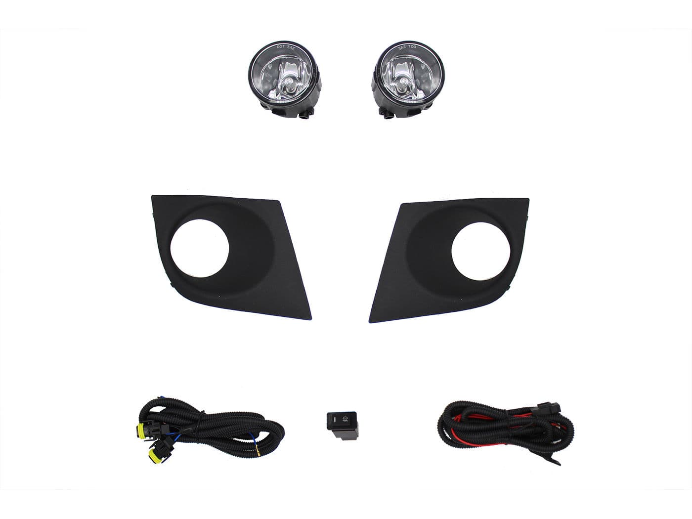 Kit Faro Aux C/Cables C/Rejillas Negras C/Focos Nissan Tiida 2006 2017
