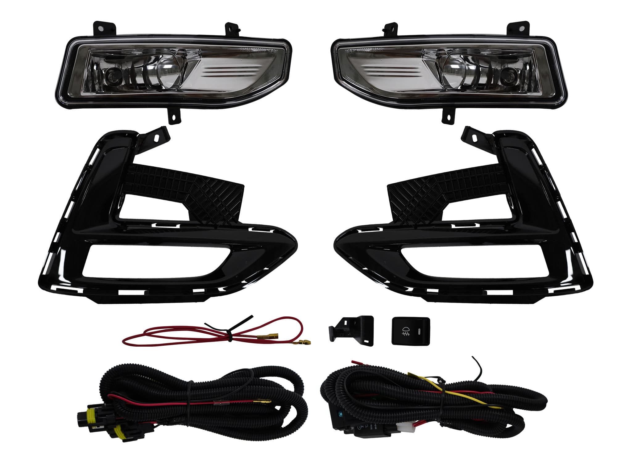 Kit Faro Aux C/Cables C/Rejillas Negras Filo Negro C/Focos Nissan Sentra B-18 2021 2023