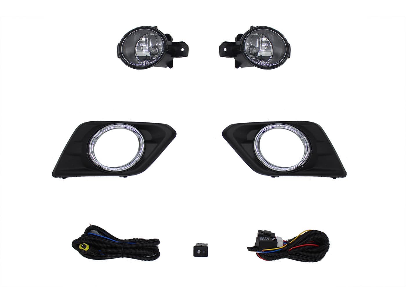 Kit Faro Aux C/Cables C/Rejillas Arillo Cromo C/Focos Nissan X-Trail 2015 2017