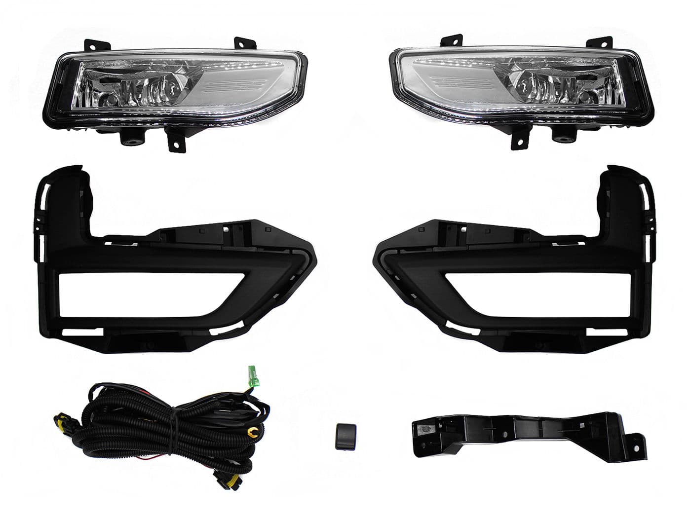 Kit Faro Aux C/Cables C/Rejillas Negras C/Focos Nissan X-Trail 2018 2022
