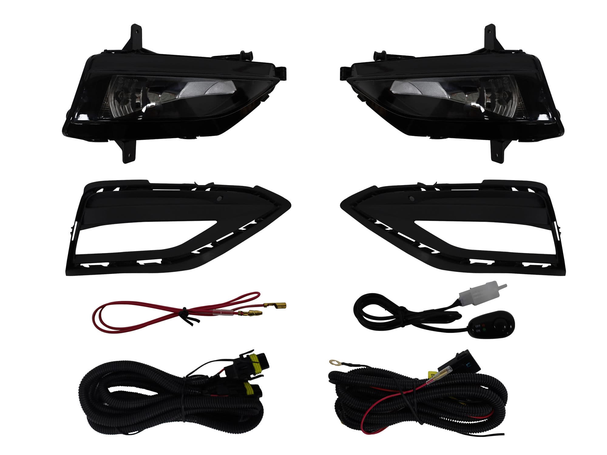 Kit Faro Aux C/Cables C/Rejillas Negras C/Focos Volkswagen Jetta A7 2019 2021