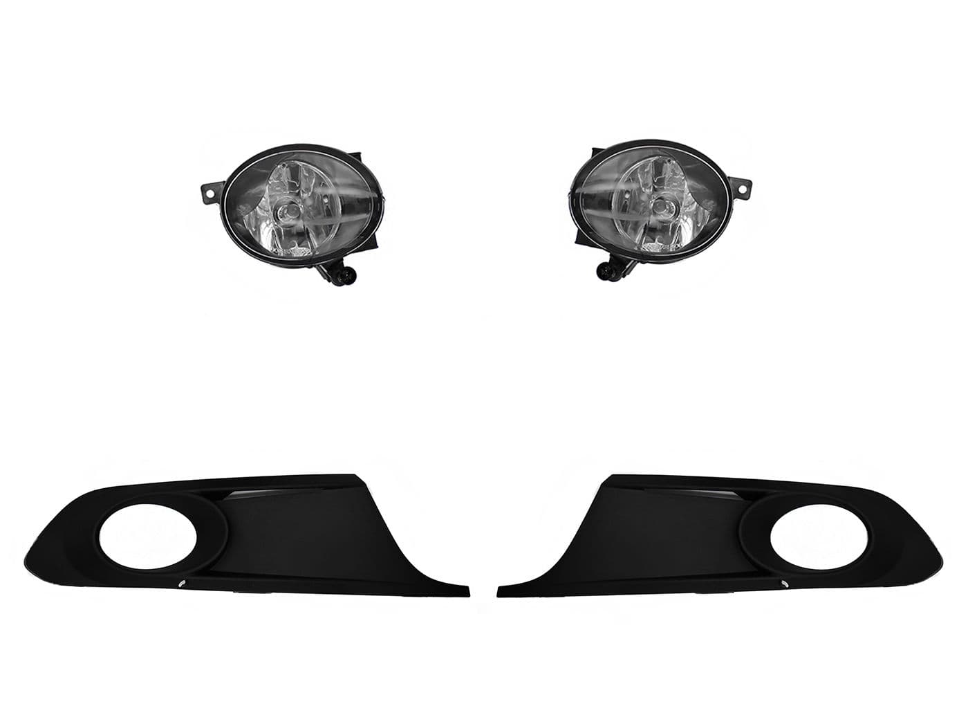 Kit Faro Aux S/Cables C/Rejillas Negras C/Focos Volkswagen Jetta A6 Bicentenario 2010 2014