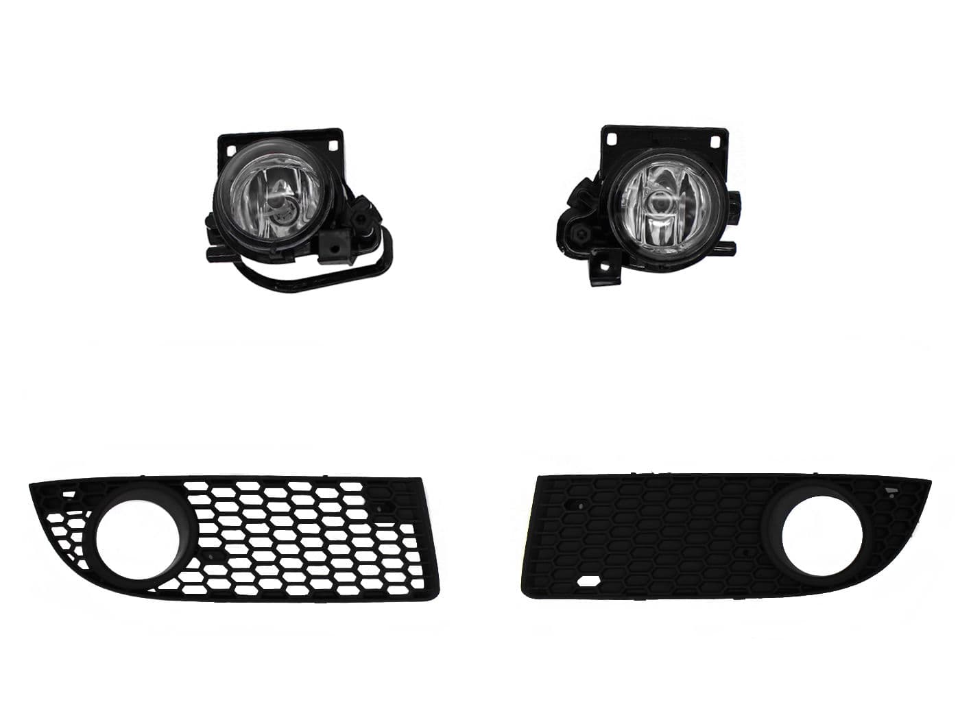 Kit Faro Aux S/Cables C/Rejillas Negras C/Focos Volkswagen Jetta Clasico 2008 2015