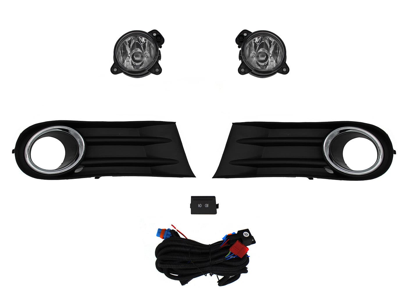 Kit Faro Aux C/Cables C/Rejillas Arillo Cromo C/Focos (Saveiro 10-13) Volkswagen Gol 2008 2012
