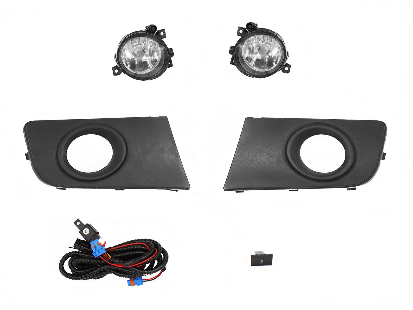 Kit Faro Aux C/Cables C/Rejillas Negras C/Focos Volkswagen Amarok 2010 2017