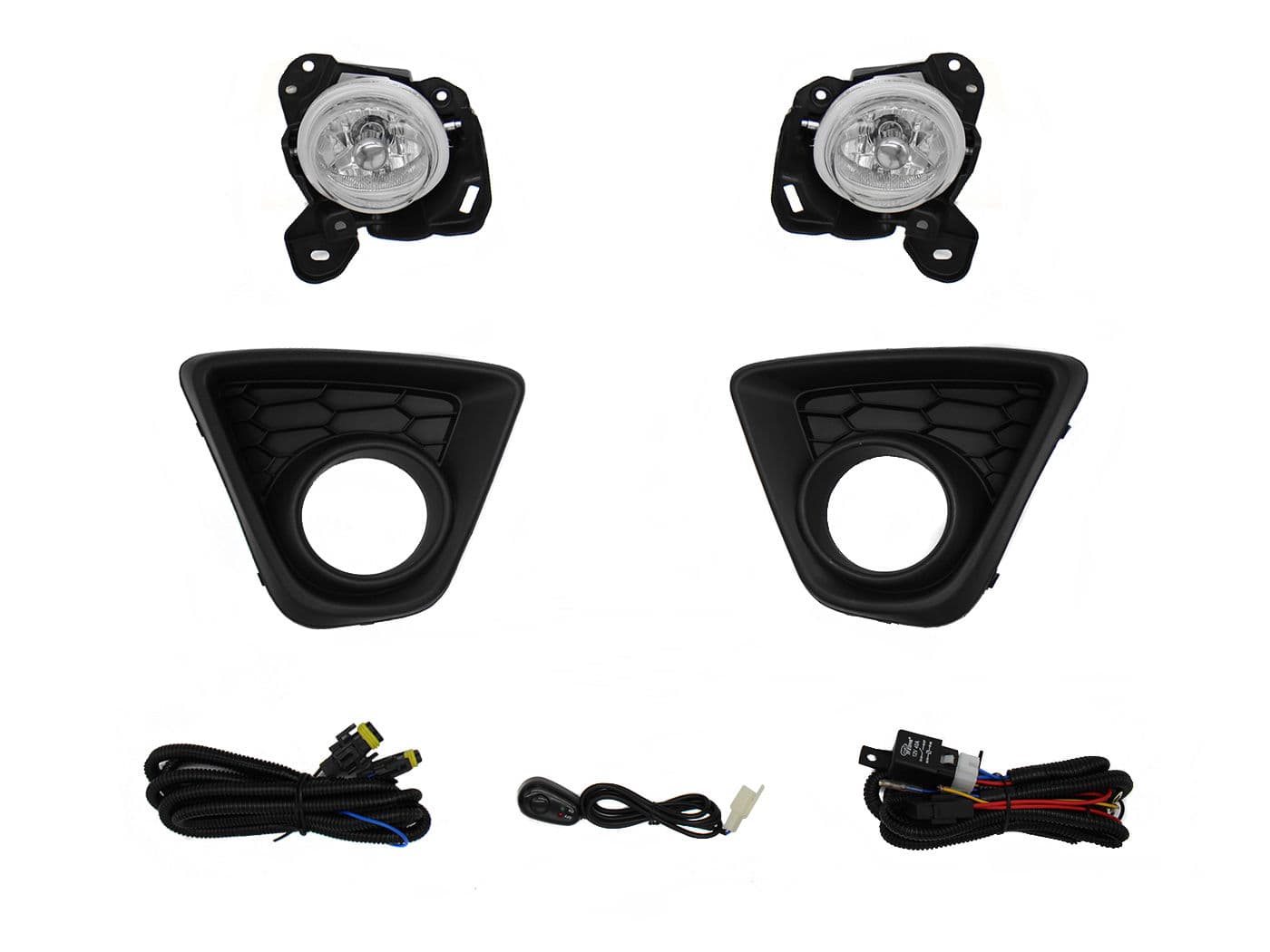 Kit Faro Aux C/Cables C/Rejillas Negras C/Focos Mazda Cx-5 2013 2017
