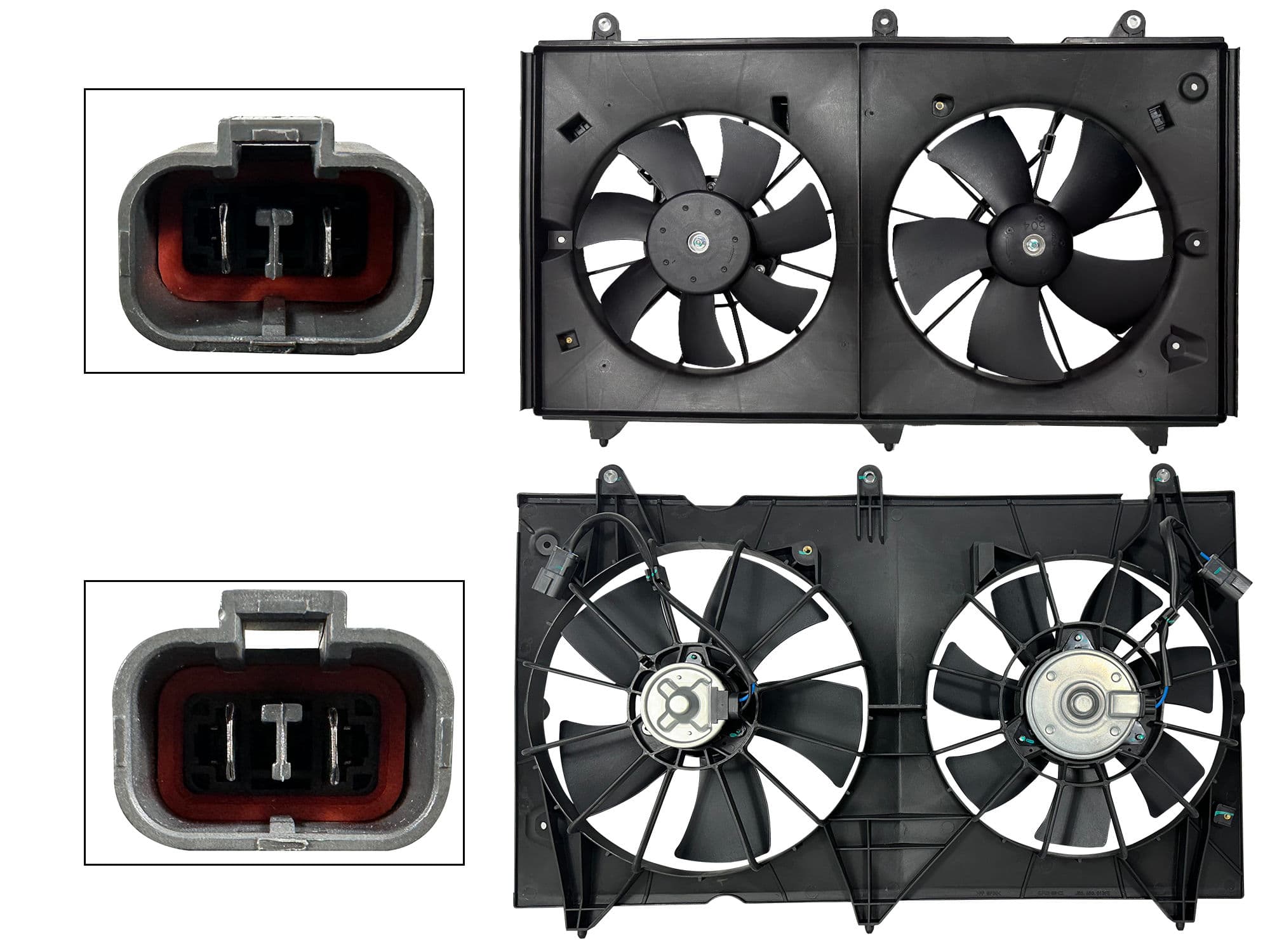 Motoventilador Honda Accord 2.4L 2003-2007 Con Aire 2 Pines Con Tolva Con Resistencia