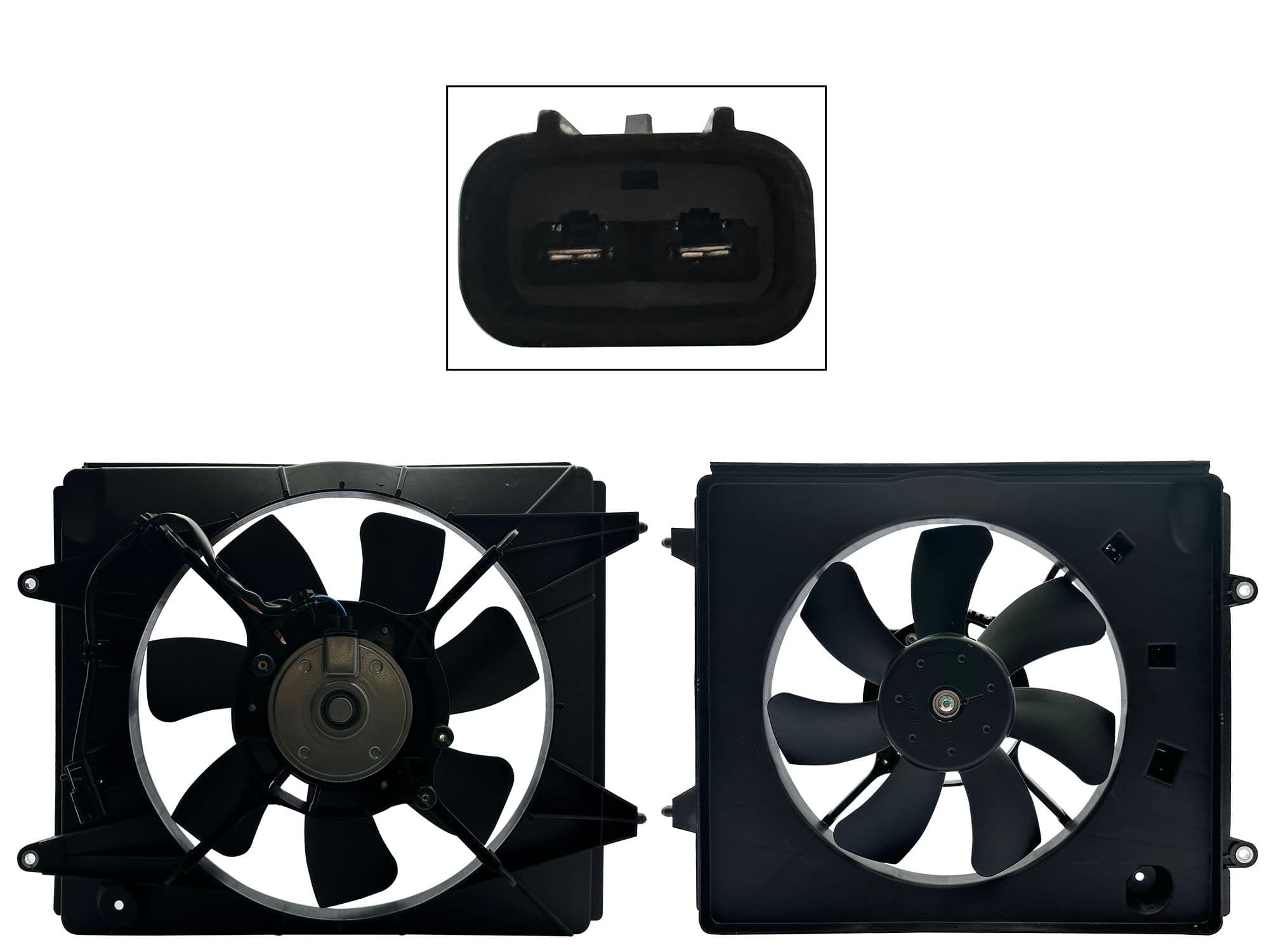 Motoventilador Honda CR-V 2.4L 2012-2016 Con Aire 2 Pines Con Tolva Con Resistencia