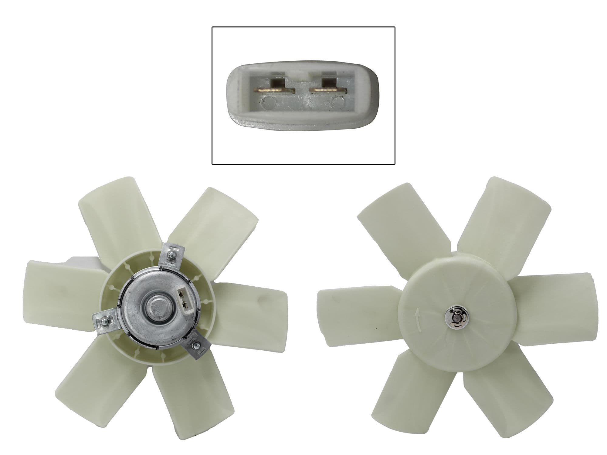 Motoventilador Volkswagen Jetta/golf A2 1.8L 1987-1992 Sin Aire 2 Pines Sin Tolva Con Resistencia