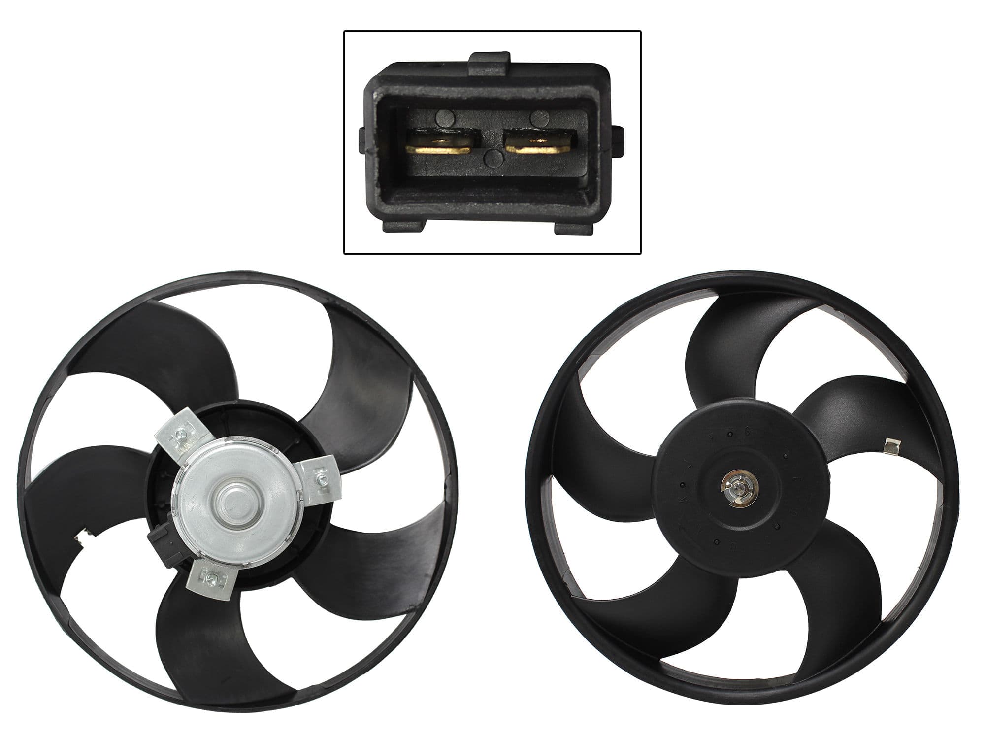 Motoventilador Volkswagen Pointer 1.8L 1998-2009 Sin Aire 2 Pines Sin Tolva Sin Resistencia