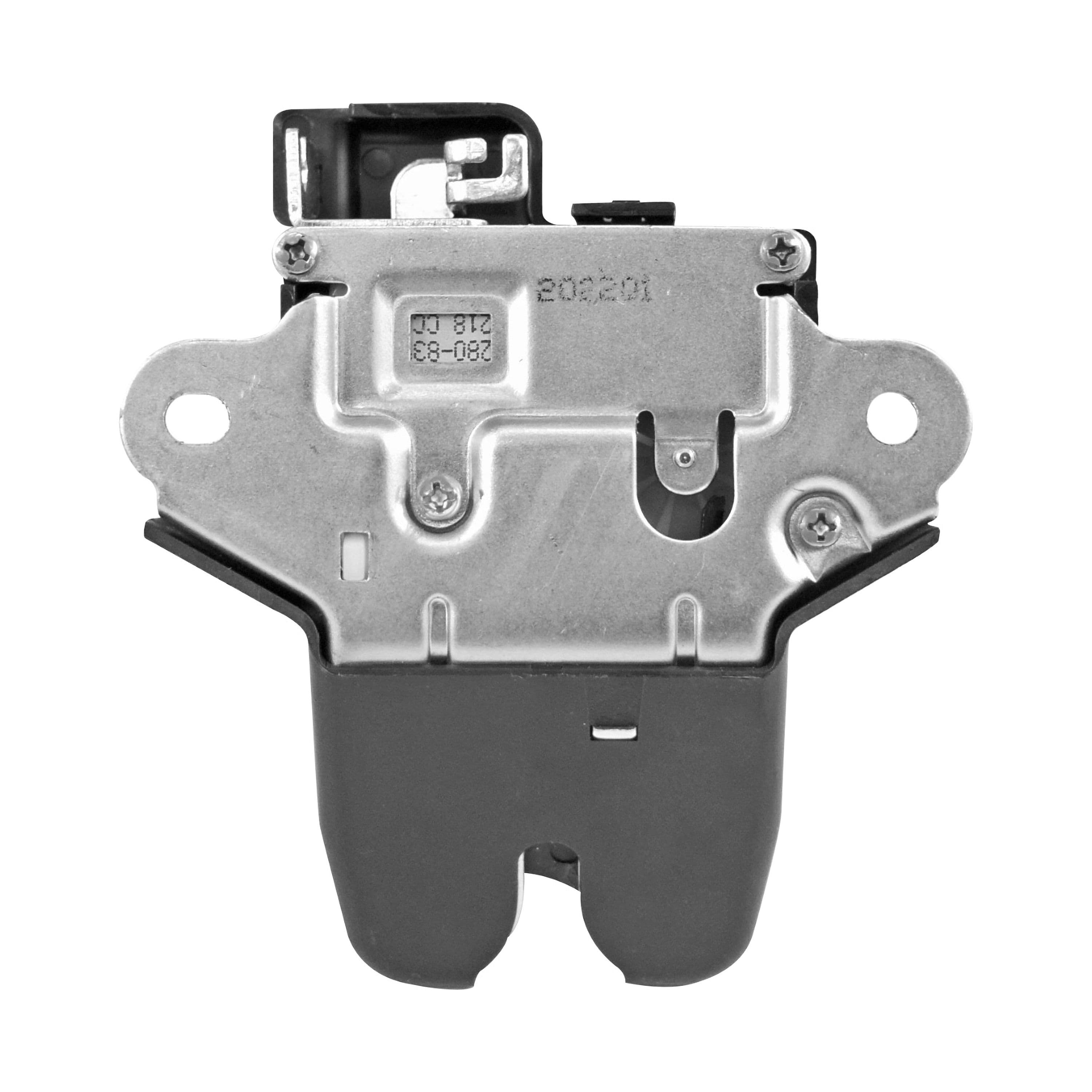 Chapa De Cajuela Hyundai Elantra 2013-2016 Negro/Plata Electrica Con Manija Metal 3 Pines Trasera