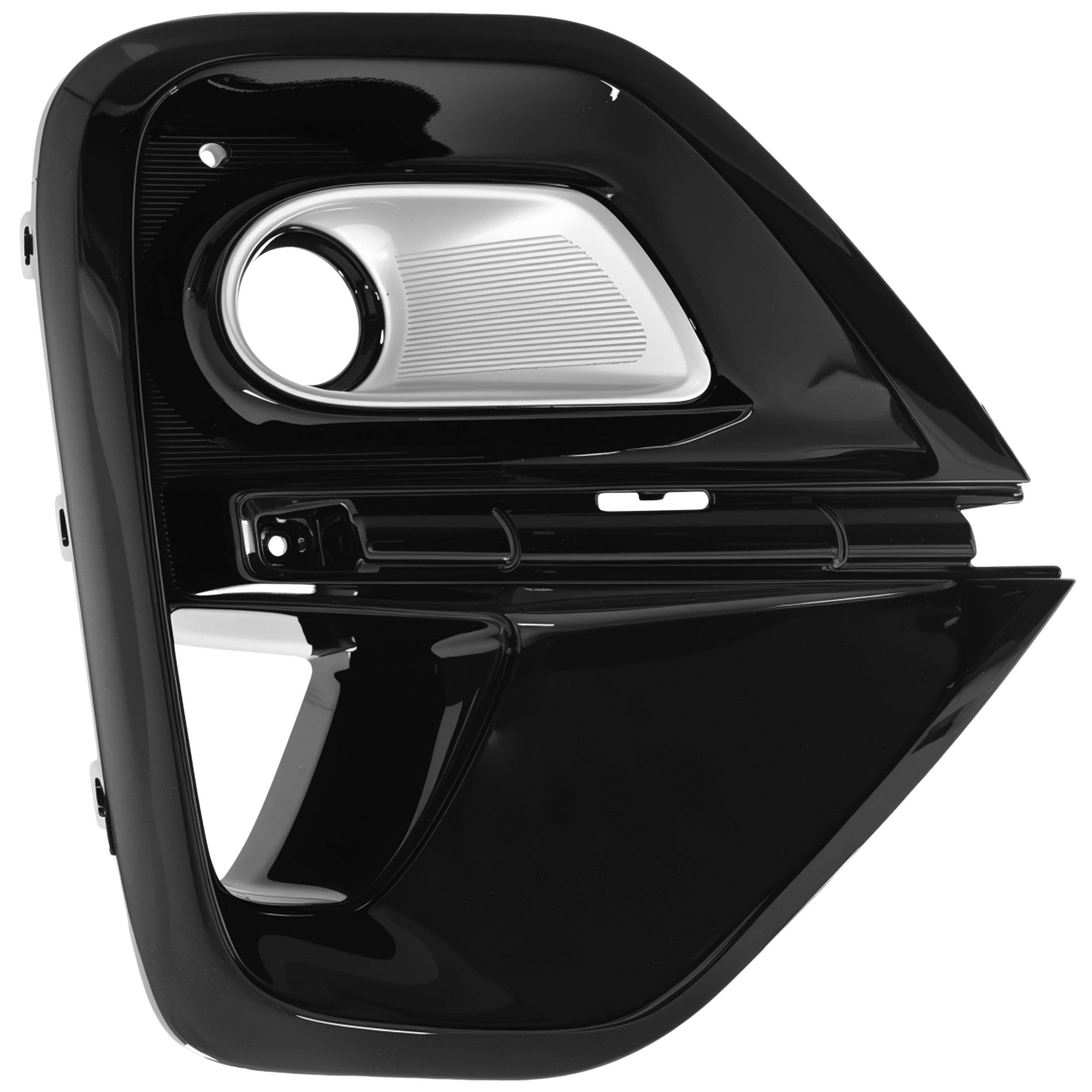 Rejilla Fascia Delantera Derecho Kia Sportage 2019-2022 Negro Con Hoyo Para Faro Con Moldura Cromada