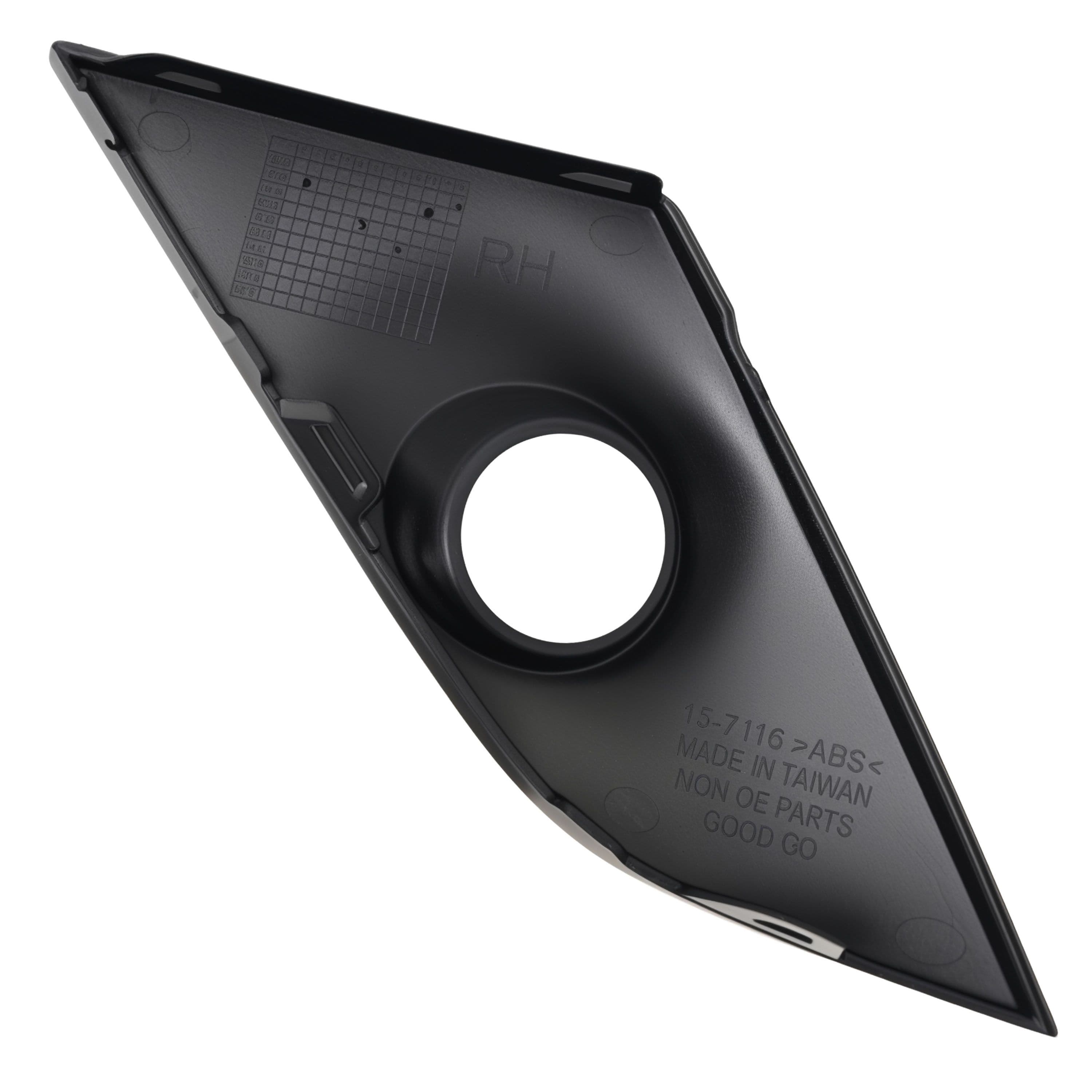 Moldura Rejilla Delantera Derecho Mazda Cx-3 2019-2022 Negro Brillante Con Hoyo Para Faro