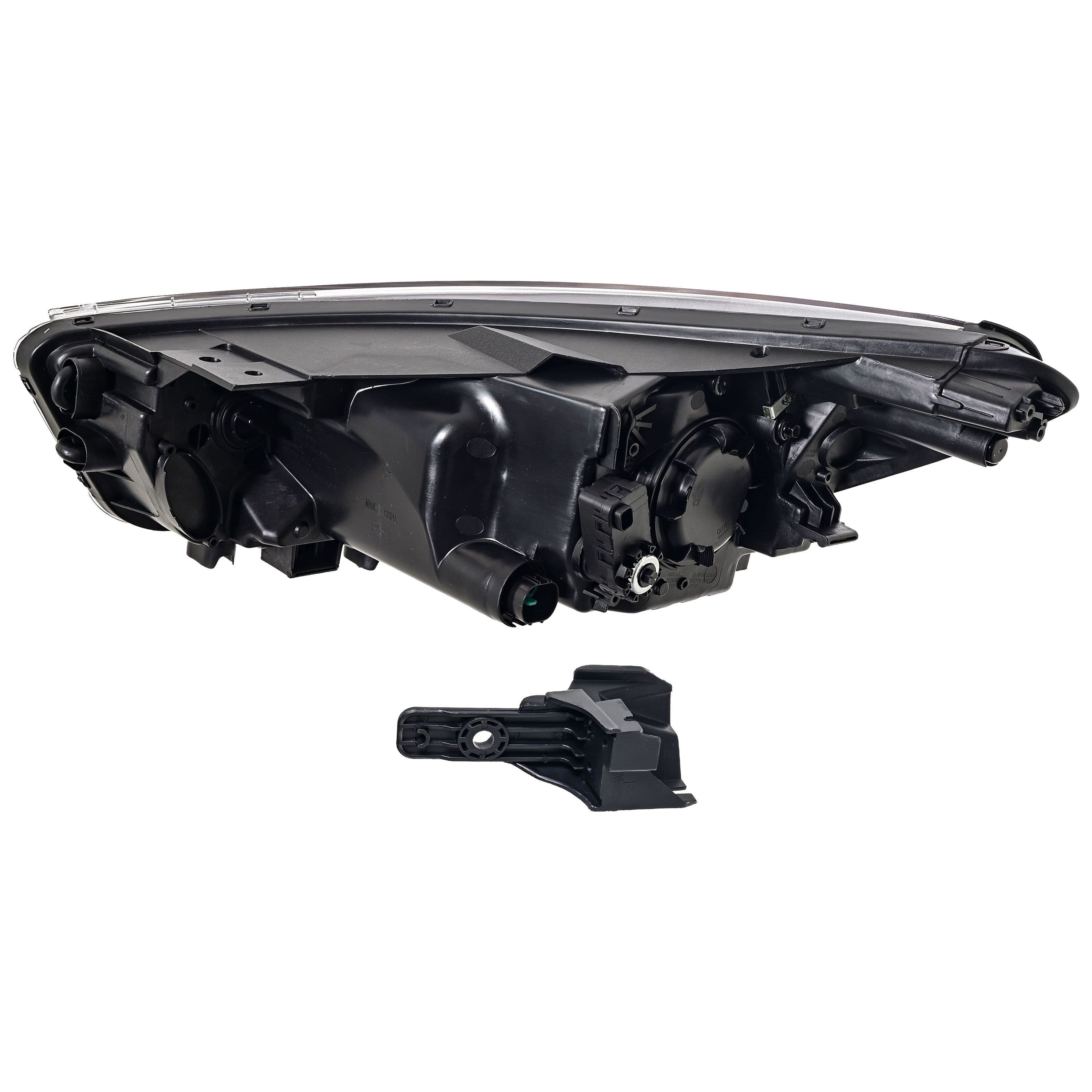 Faro Kia Rio 2018-2023 4 Y 5 Puertas Sin Lupa Con Motor Fondo Negro Sin Foco CN Derecho