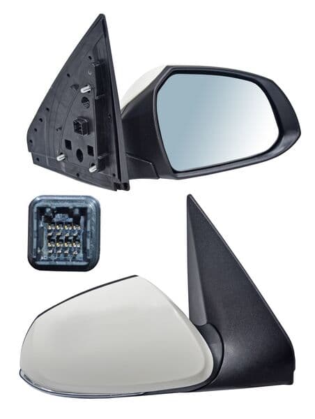 Espejo Hyundai Grand I10 2021-2026 Eléctrico Para Pintar Con Direccional Con Desempañante Autoabatible 8 Pines Derecha
