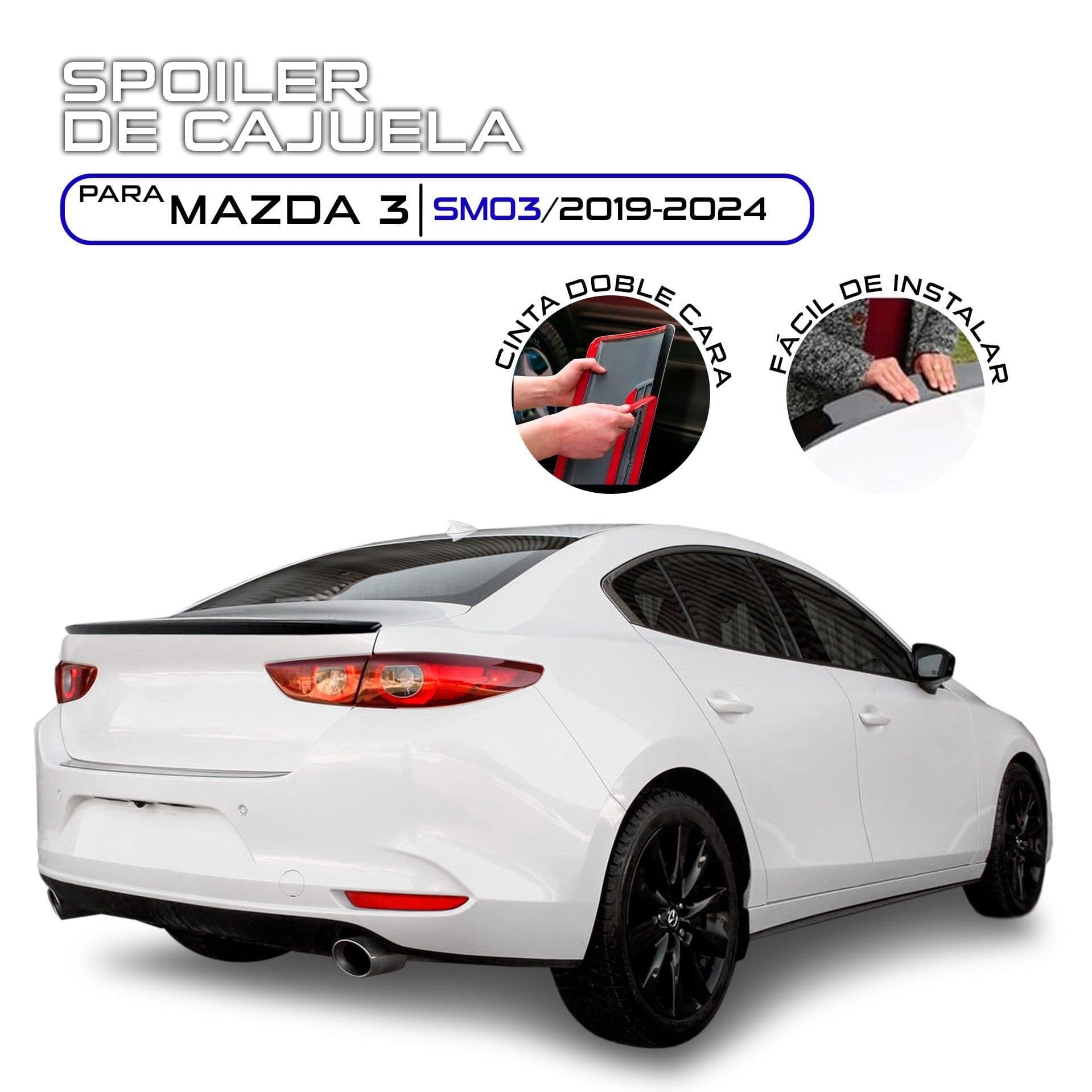 Spoiler de Cajuela Mazda 3 Sedan 2019-2025