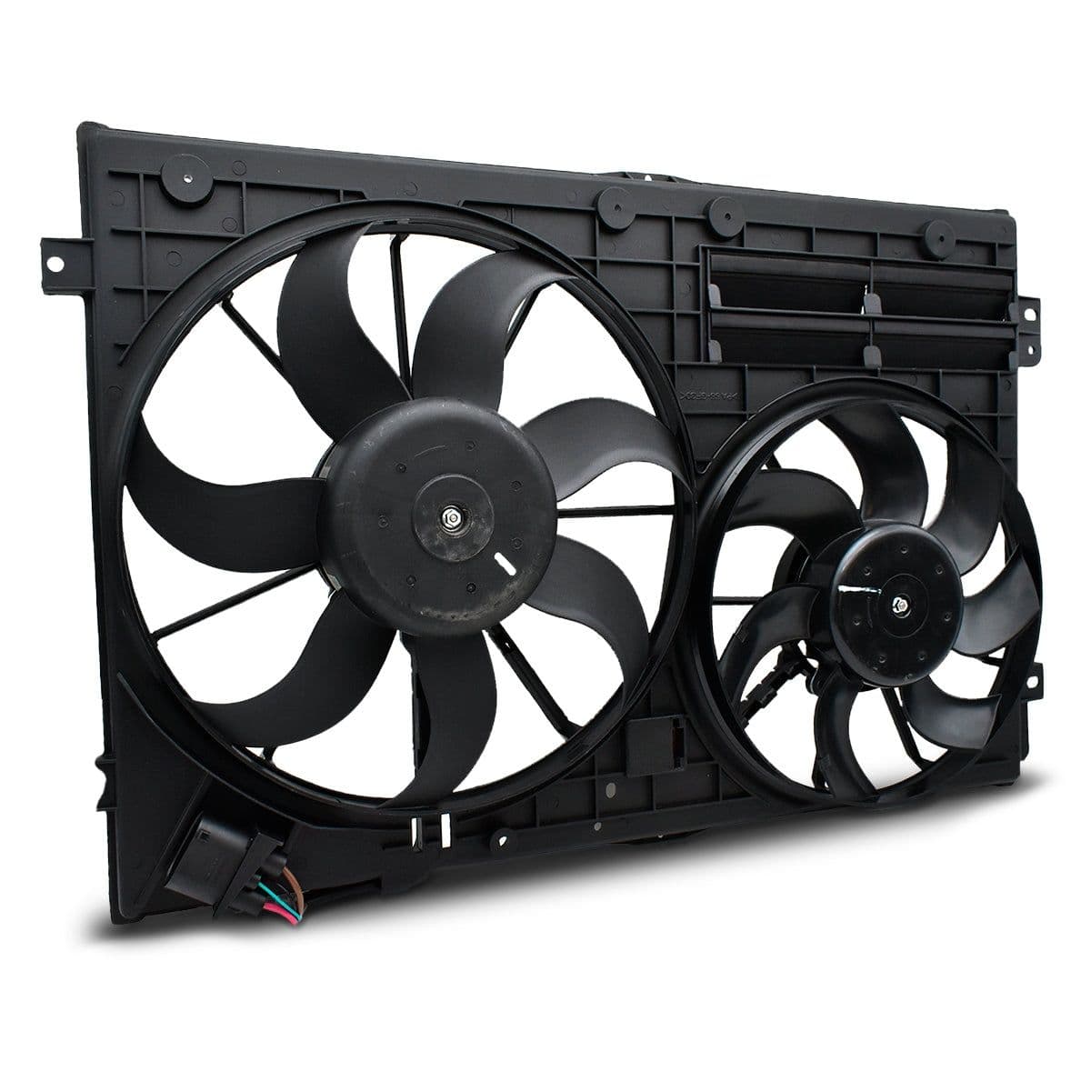 Motoventilador doble Volkswagen Jetta 2008-2017/ Passat 2006-2015/ Golf/ Beetle 2012-2016/ Tiguan 2009-2016/Audi A3 motor 2.5lts 4 pines