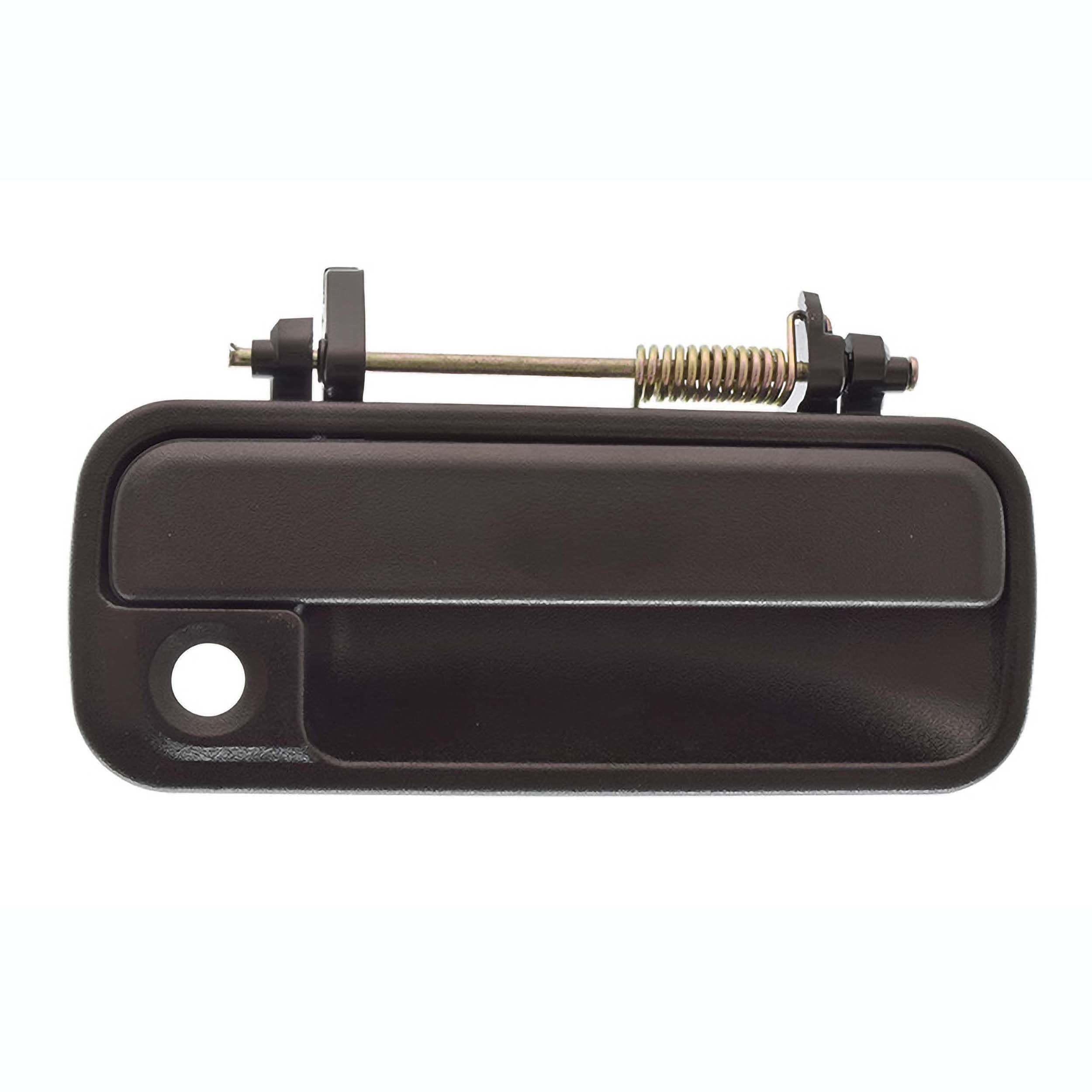 Manija Exterior Honda Accord 2P Coupe / 4P Sedan 1990-1993 Con Hoyo Para Llave Corrugada Negra Plastico Derecha Delantera Hushan