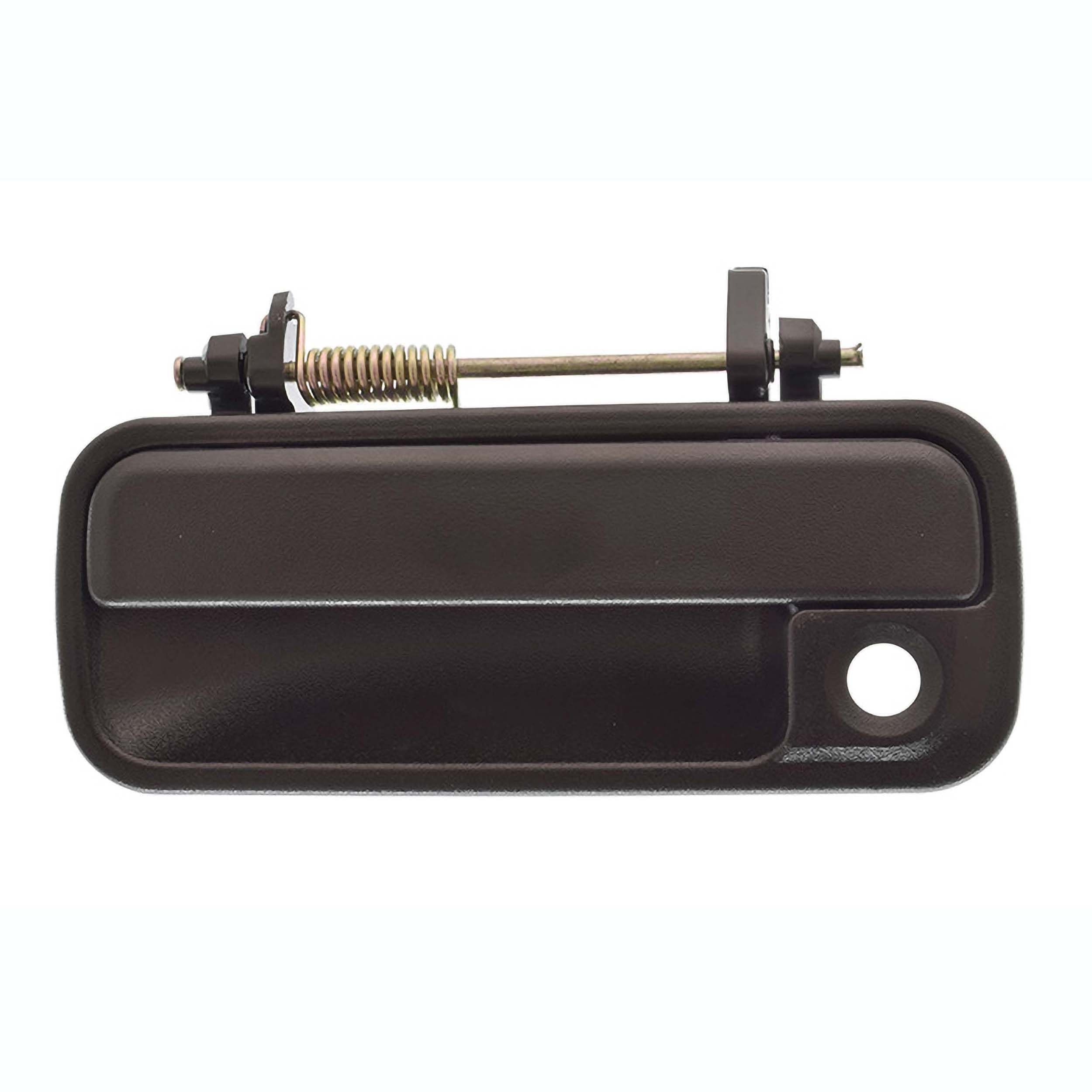 Manija Exterior Honda Accord 2P Coupe / 4P Sedan 1990-1993 Con Hoyo Para Llave Corrugada Negra Plastico Izquierdo Delantera Hushan
