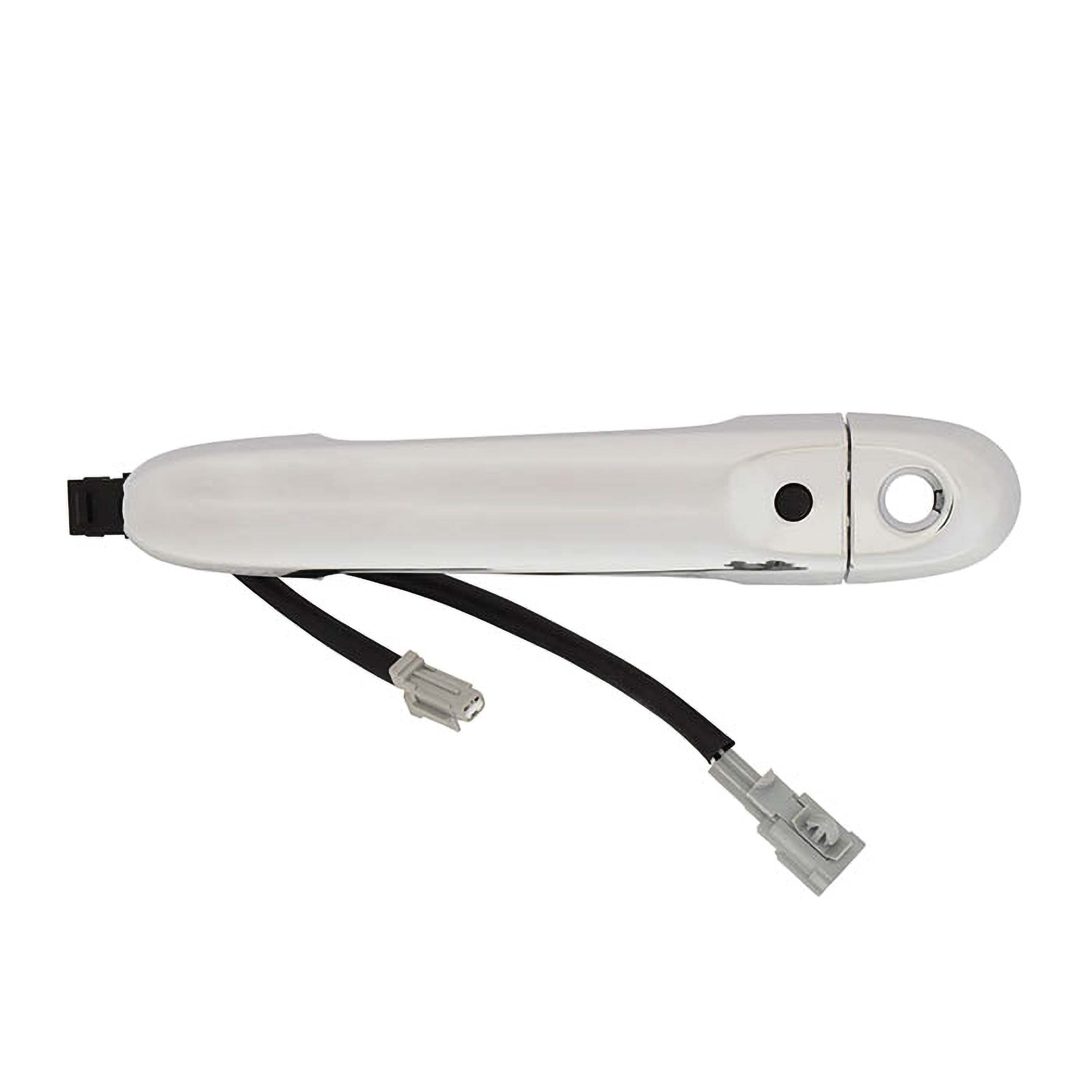 Manija Exterior Nissan March 2012-2020 Con Hoyo Para Llave Con Sensor 1 Pieza 4 Pines Cromada Plastico 12V Izquierdo Delantera Hushan