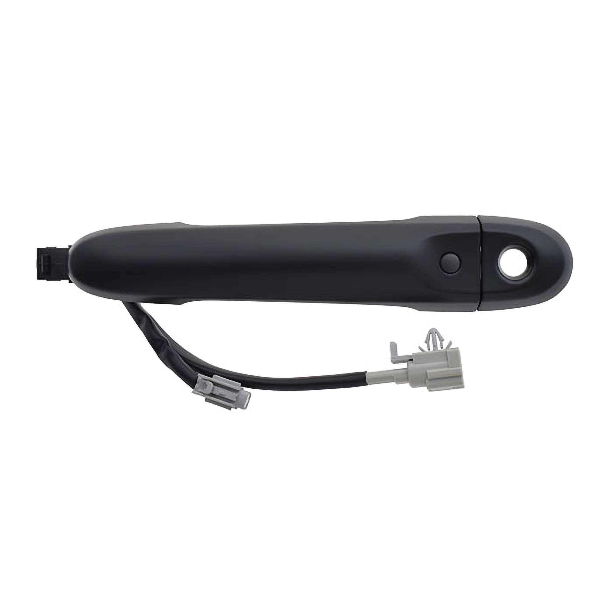 Manija Exterior Nissan March 2012-2020 Con Hoyo Para Llave Con Sensor Lisa Para Pintar Negra Plastico Izquierdo Delantera Hushan