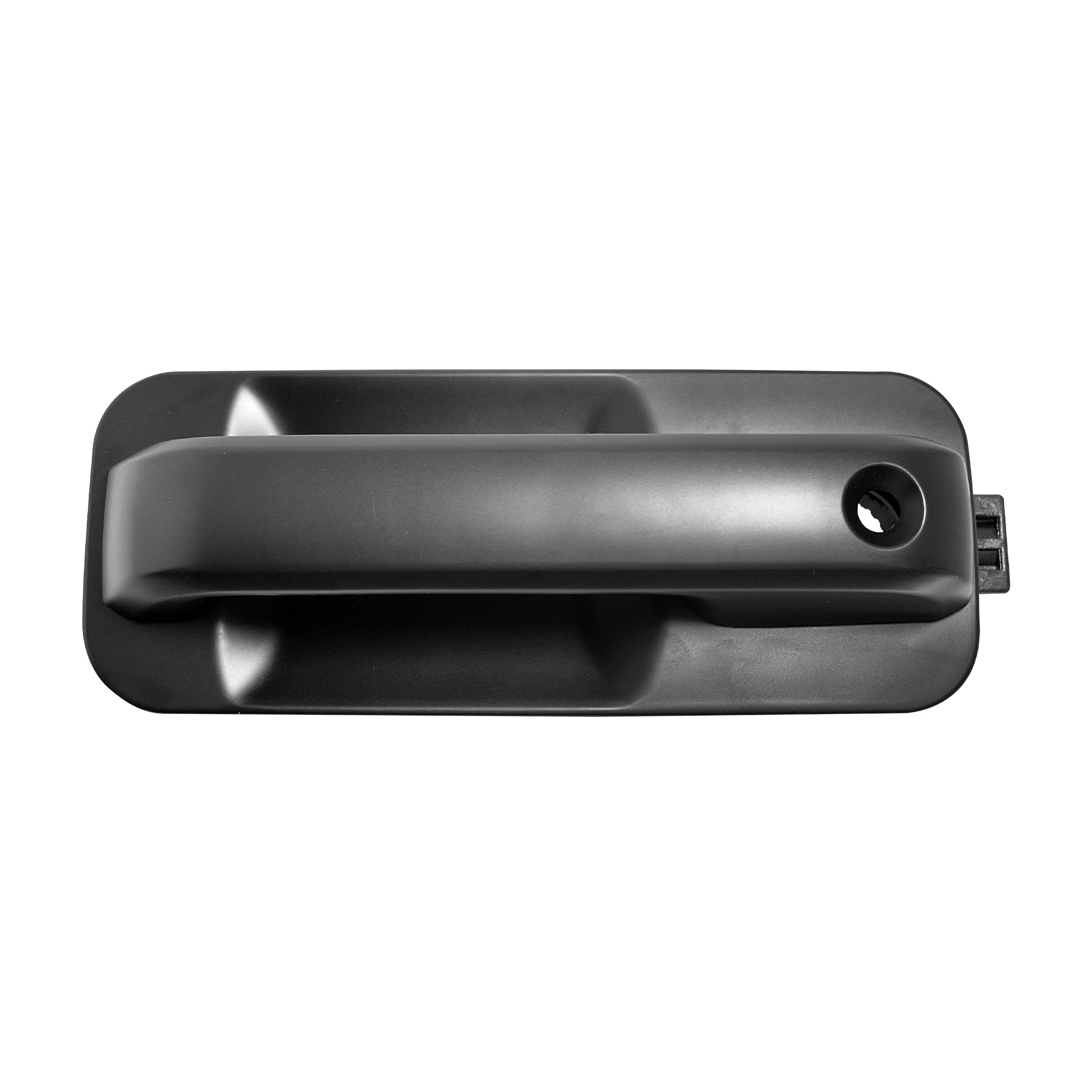 Manija Exterior Ford F-150/F-250 2015-2020 Con Hoyo Para Llave Sin Sensor Lisa Para Pintar Negra Plastico Izquierdo Delantera Hushan
