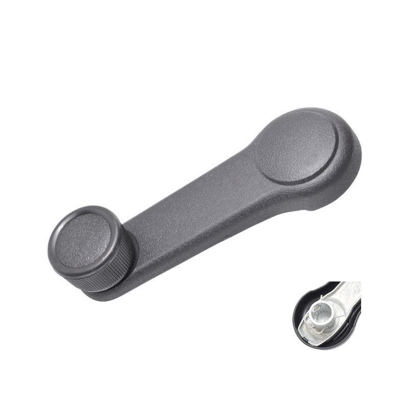 Manija De Elevar Hyundai Grand I10 5P Hatchback 2015-2018 Base De Zinc Perilla Negra Zinc Con Plastico Negro Remache De Metal Hushan