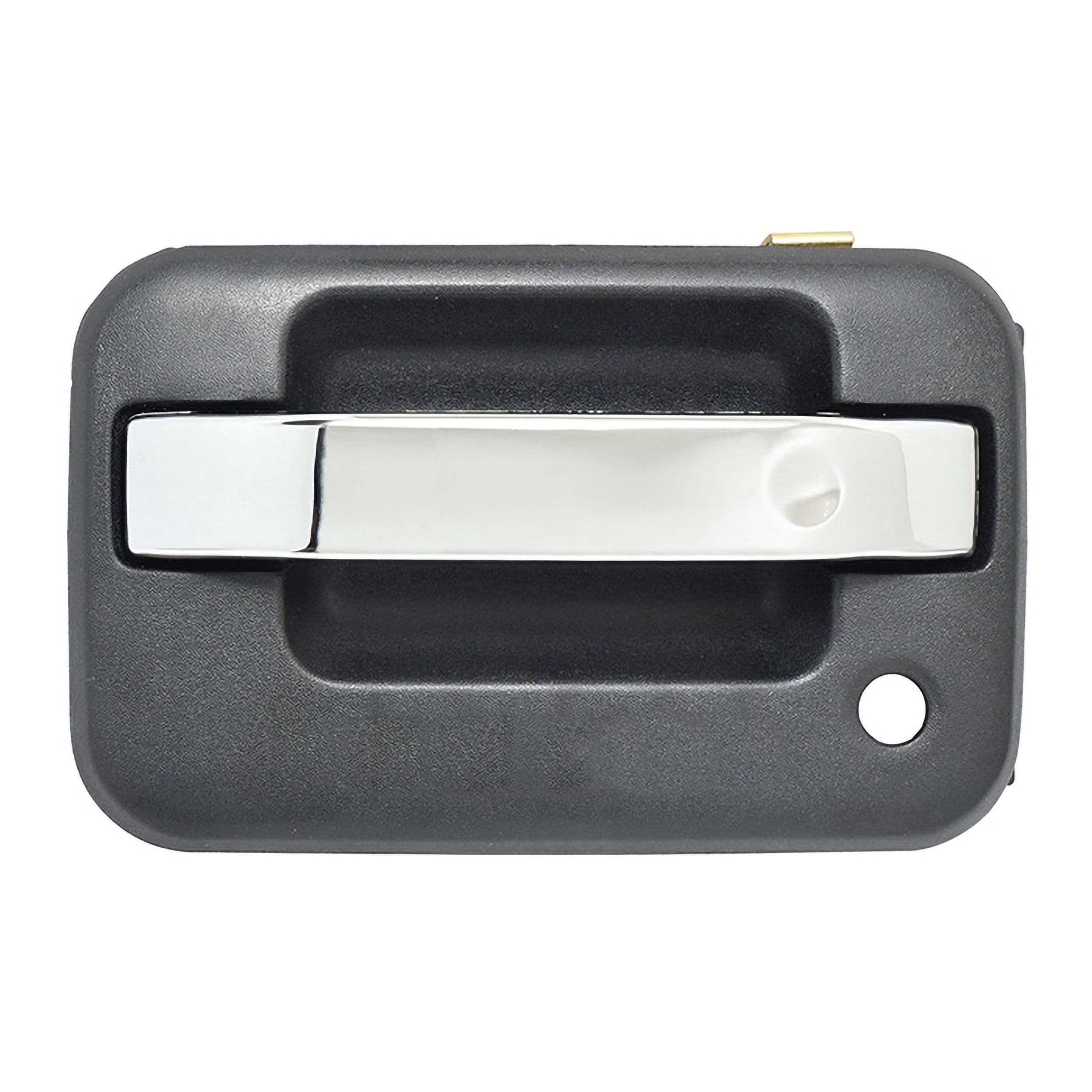 Manija Exterior Ford F-150 2009-2014 Con Hoyo Para Llave Con Hoyo Para Llave/Sin Hoyo Para Codigo Corrugada Negra/Cromo Izquierdo Delantera Hushan