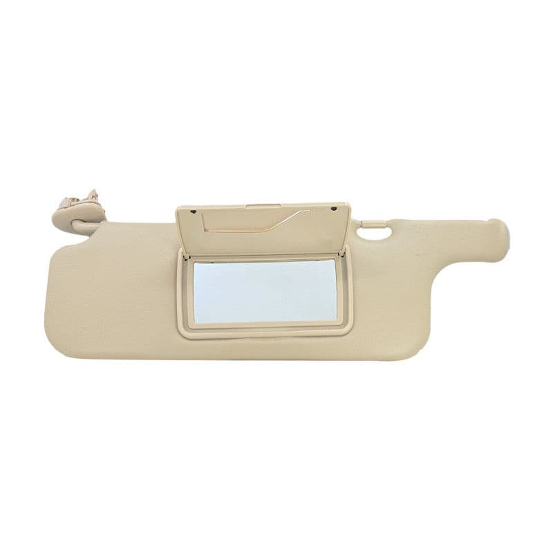 Visera Toyota Corolla 2003-2008 Con Gancho 1 Pieza Con Espejo Sin Luz Beige Plastico Tipo Original Izquierdo Delantera Manijauto