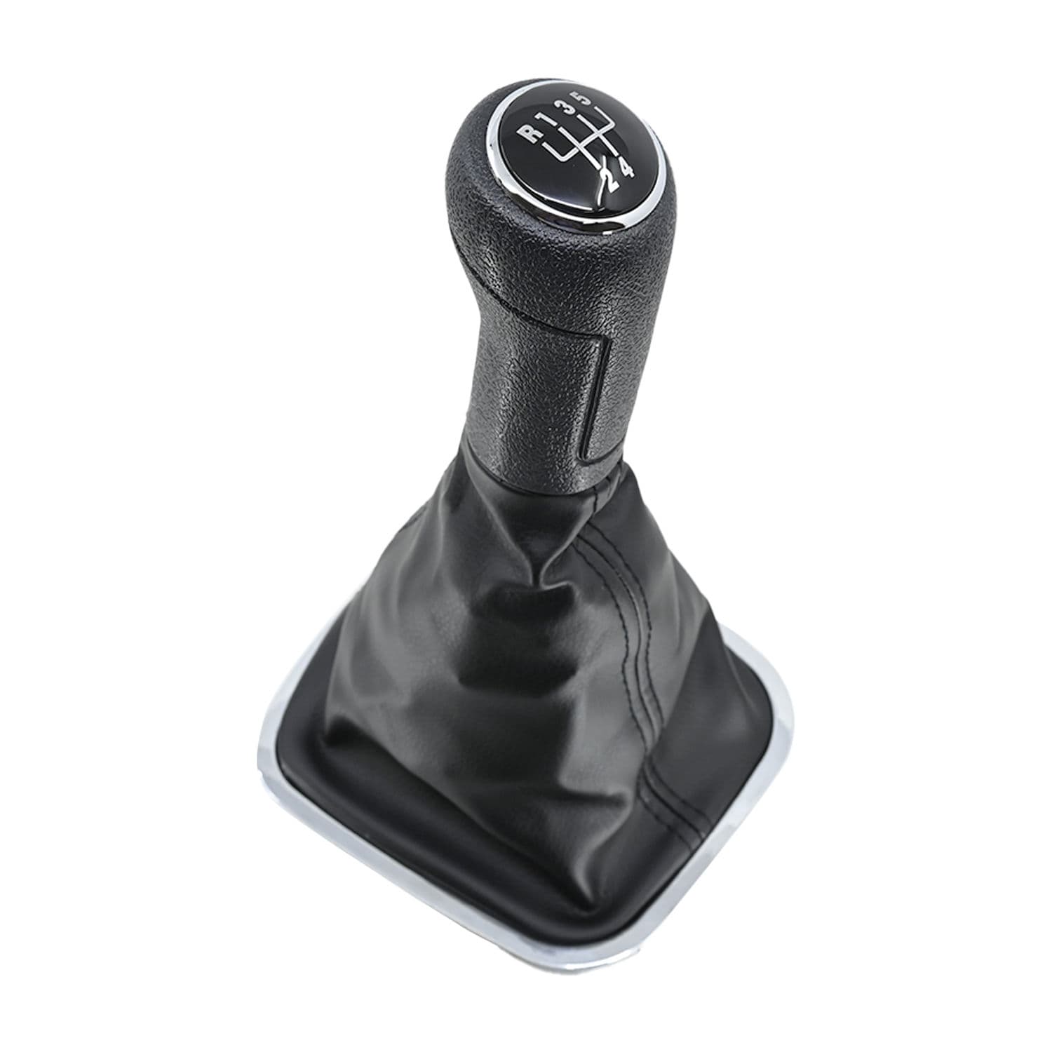 Perilla Volkswagen Vento 2014-2022 Con Negra/Cromo 5 Velocidades Vinipiel