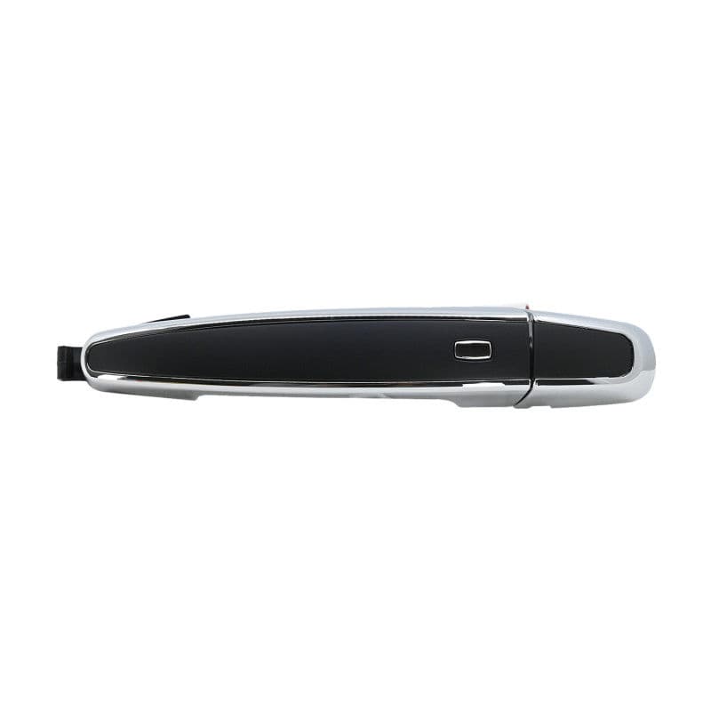 Manija Exterior Chevrolet Equinox 2018-2021 Sin Hoyo Para Llave Con Sensor 1 Pieza 4 Pines Lisa Negra/Cromo Plastico Izquierdo Delantera Hushan