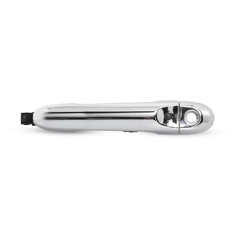 Manija Exterior Nissan March 2012-2020 Con Hoyo Para Llave Con Sensor 1 Pieza 4 Pines Cromada Plastico 12V Generica Izquierdo Delantera