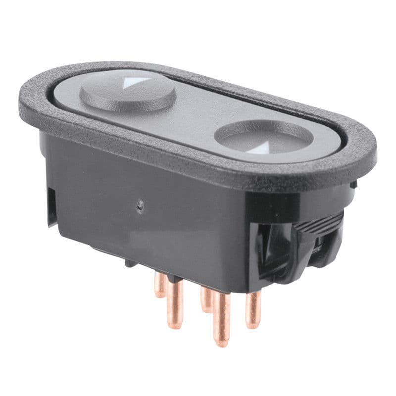 Control Electrico De Elevador Chevrolet Silverado 1992-1994 5 Pines Ovalado 1 Tecla Gris 12V Delantera Derecha/Izquierda Cub